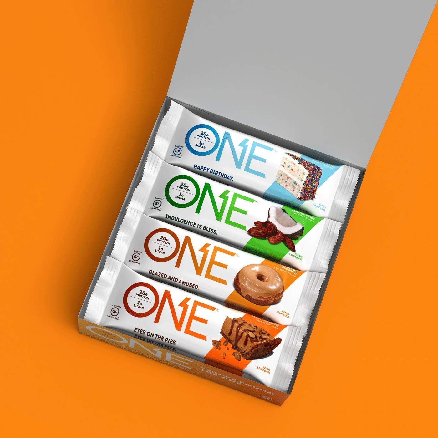 ONE Protein Bars, Best Sellers Variety Pack, Gluten Free Protein Bars with 20g Protein and 1g Sugar, Pantry Staples, 2.12 oz (12 Count)