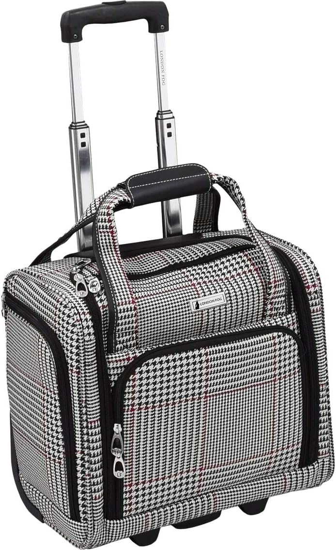 London Fog Sheffield 15" Softside, Under The Seat, Carry-On, 2-Wheeled Rolling Bag,