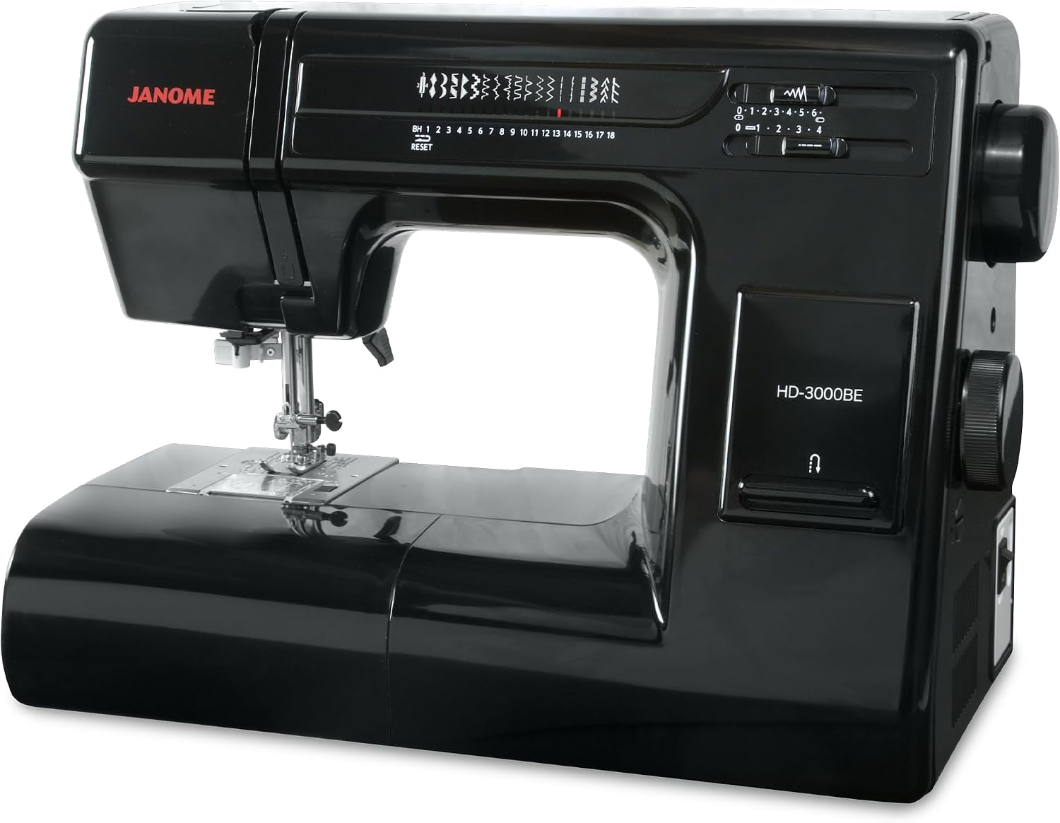 Janome Heavy Duty HD-3000 Black Edition Sewing Machine with Bonus 6 Piece Quilting Kit