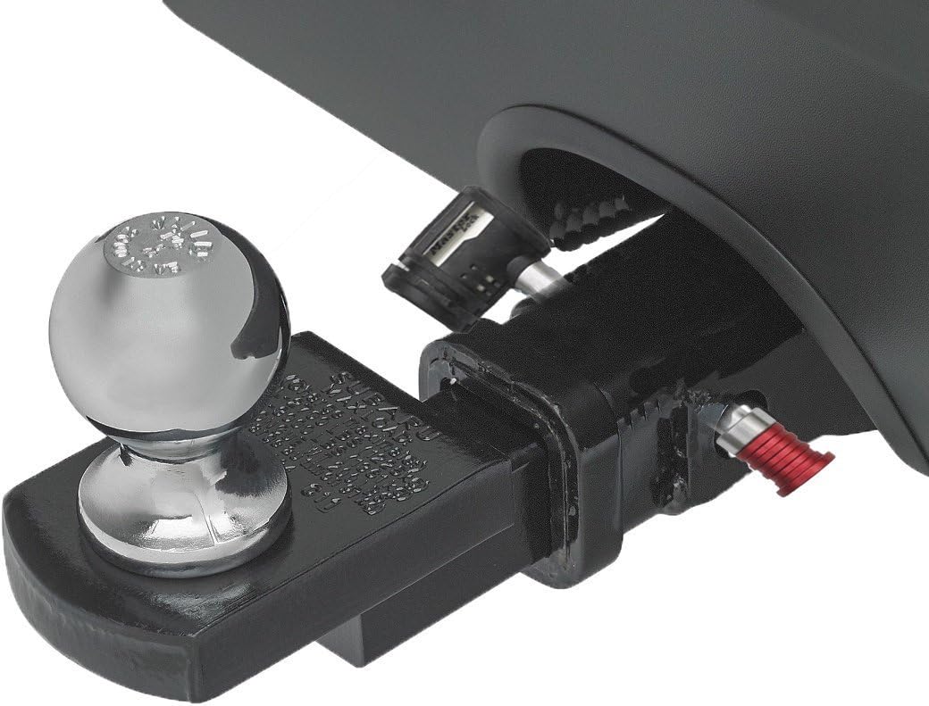 Master Lock Silver and Red Receiver Lock, Stainless Steel Barbell™ Hitch Pin Lock, Fits 5/8 in. Receivers