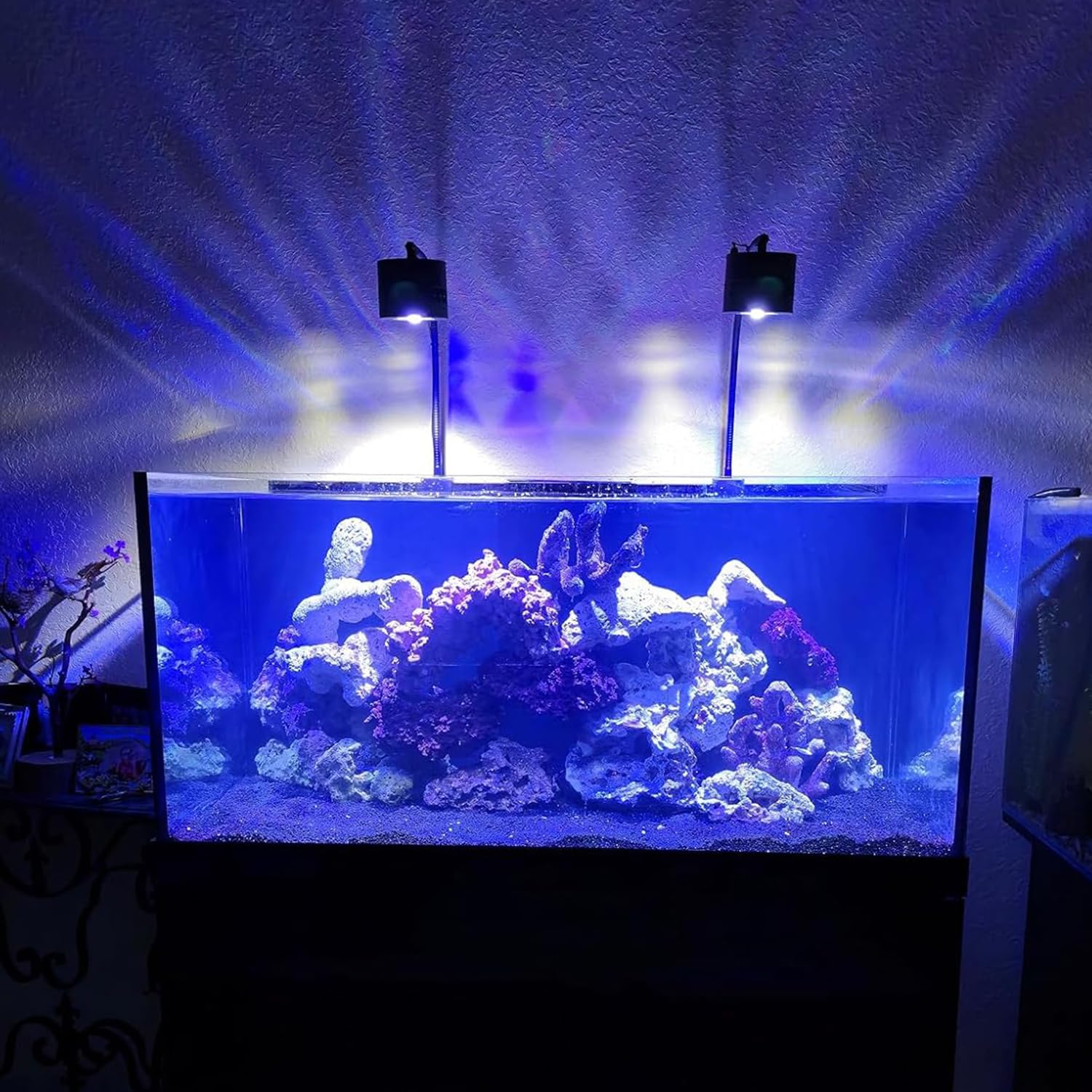 Lominie LED Aquarium Light, Planted Tank Light 4 Channels Remote Control 6500K Aquarium LED Lamp for Freshwater Fish Tank Refugium with Gooseneck (A20 Freshwater)