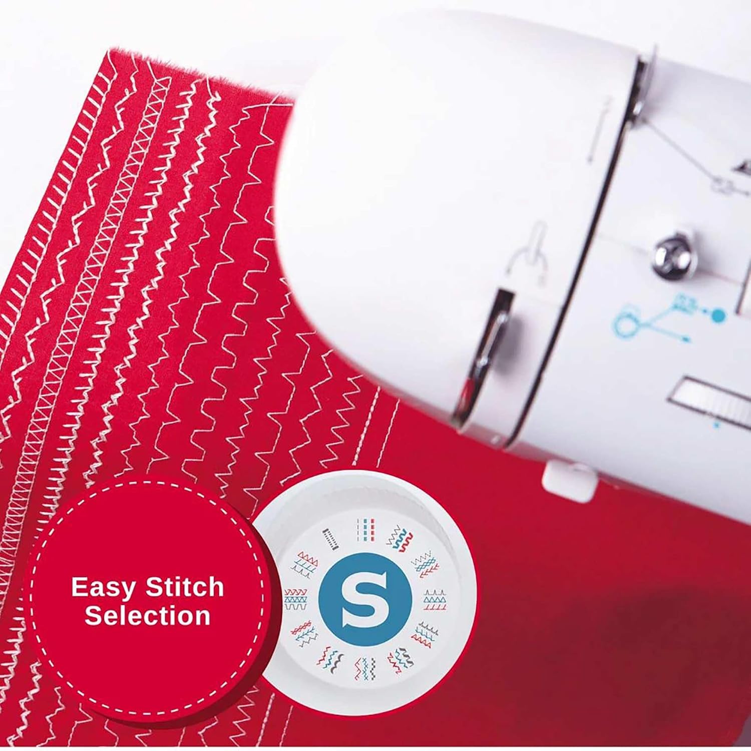 SINGER Fashion Mate™ 3342 Lightweight & Portable Sewing Machine with Accessory Kit | 32 Built-In Stitches, Free Arm, Full Metal frame