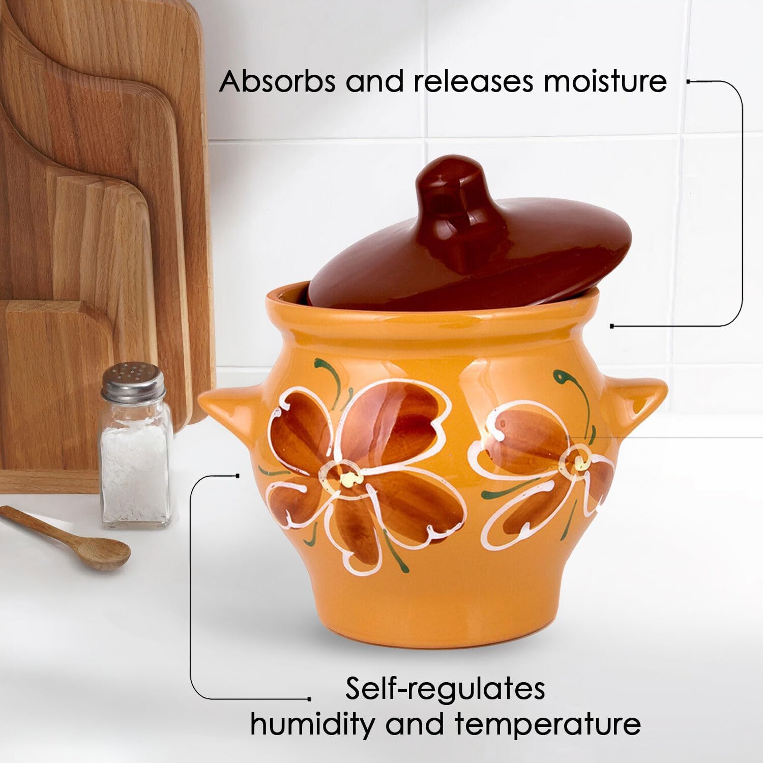 Borisov Stewing Ramekin Clay Pots for Cooking, Dutch Oven Pot With Lid, Cooking Pot, Earthenware Pot, Stockpot with Lid