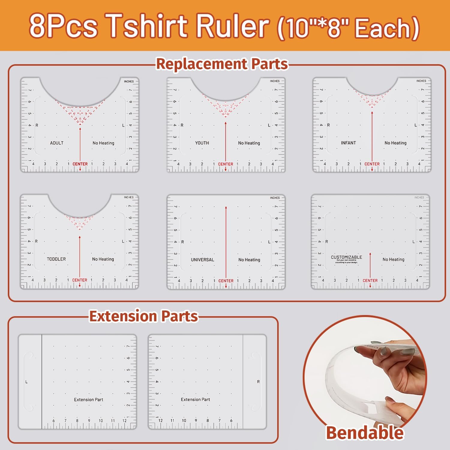TransOurDream Heat Transfer Paper for Dark T Shirts(10 Sheets, 8.5x11),Printable HTV Heat Transfer Vinyl for Inkjet Printers