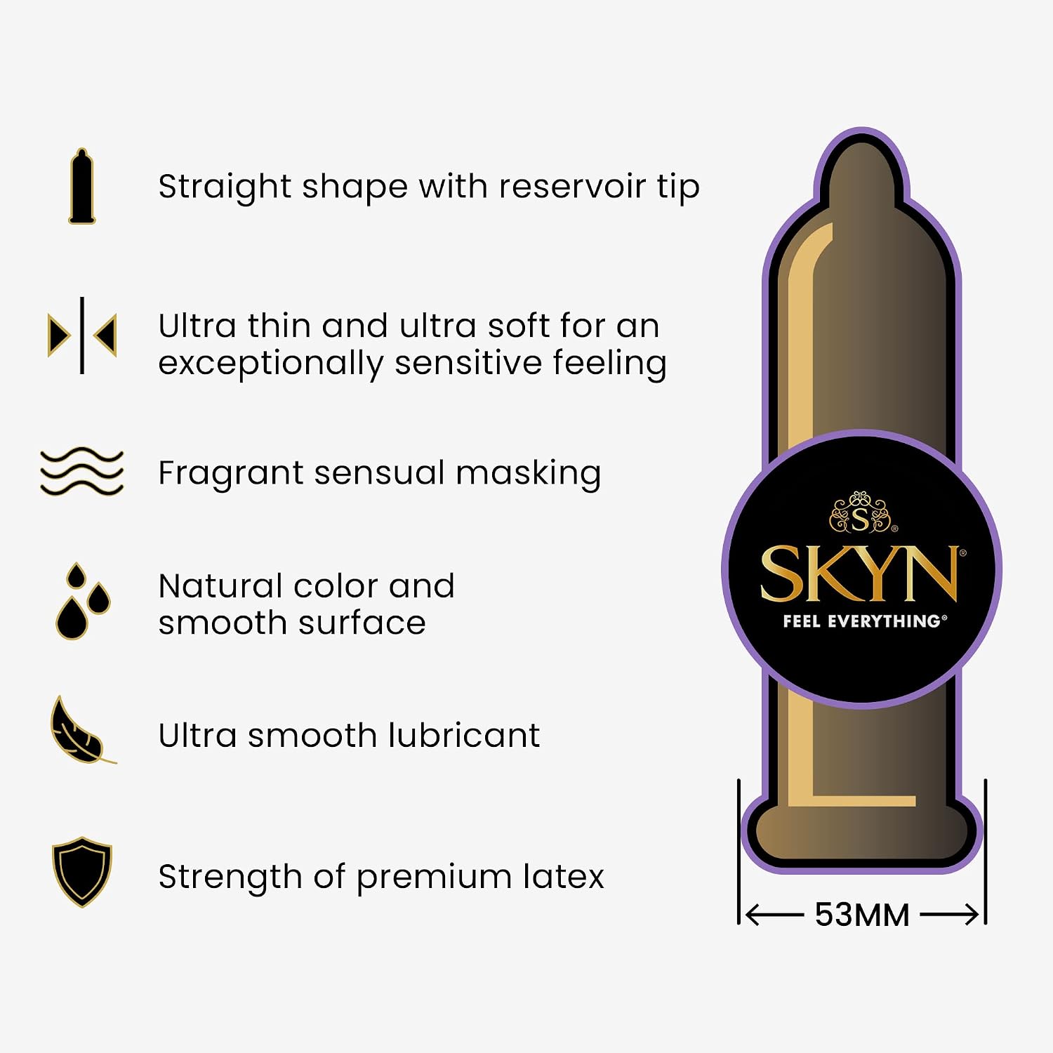 Lifestyles Skyn Polyisoprene Condoms, 12 Count (Pack of 1)