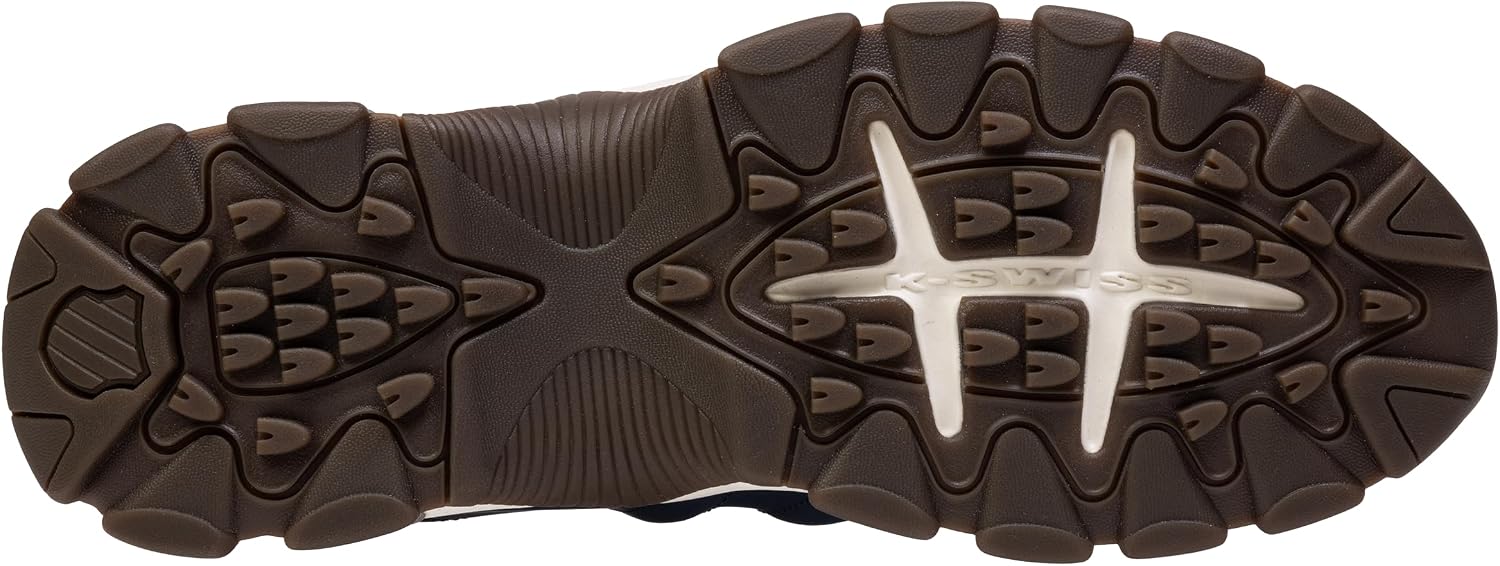 K-Swiss Men's ST329 CMF Sneaker, Wide Tennis Walking Shoes Leather Upper | Court Inspired, Tennis Heritage, Comfort Soft Cushioning, Arch Support, Wide Feet Fit, Chunky Silhouette, Classic Style.