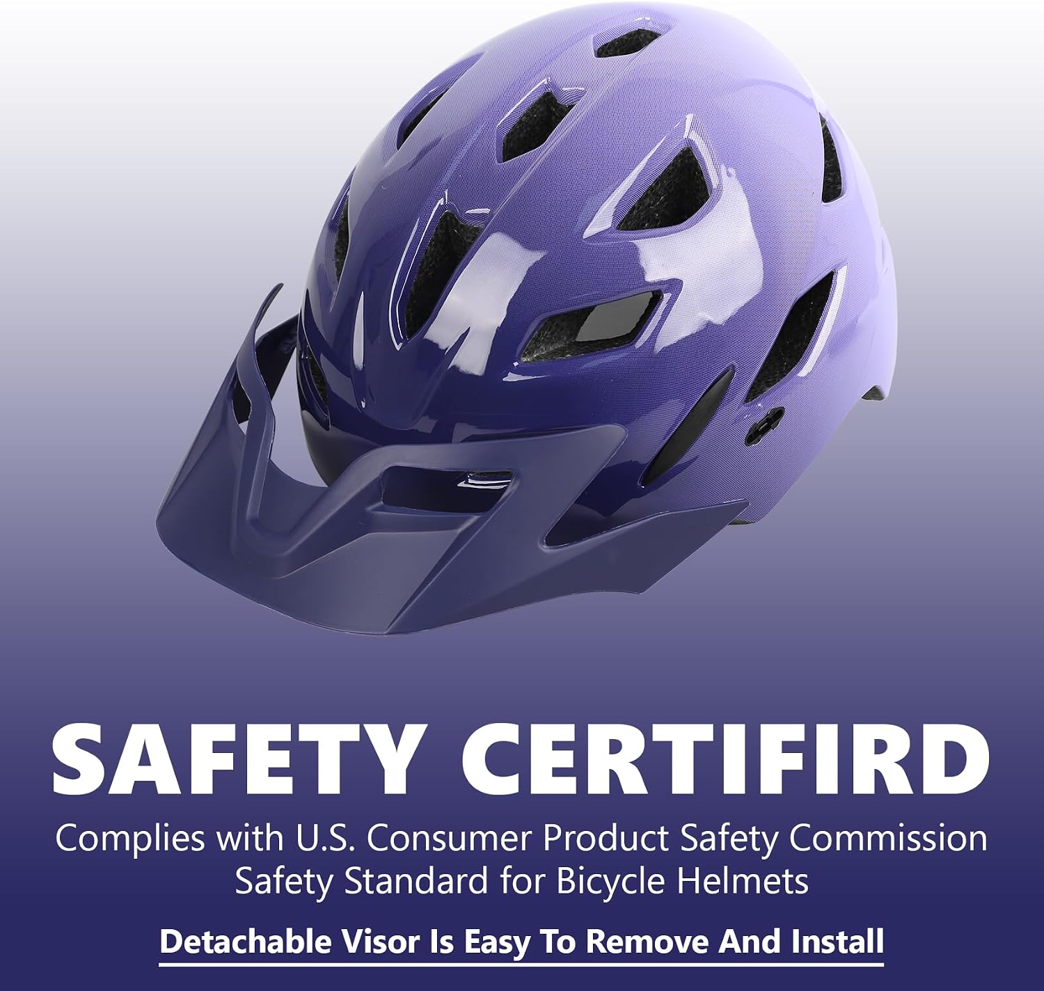 Kids Bike Helmet with LED Light for Youth Teen Toddler Boys Girls