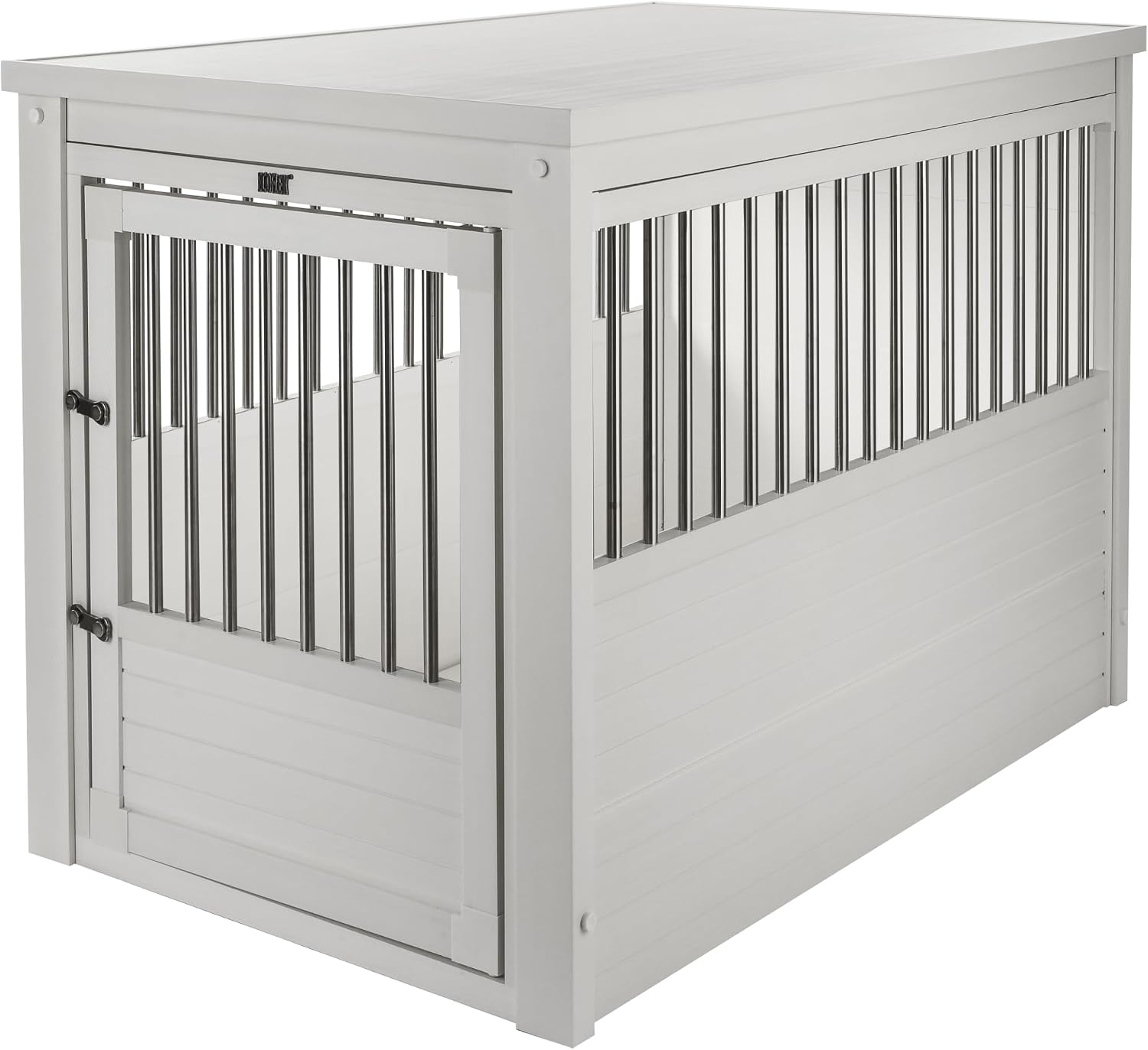 New Age Pet ecoFLEX Pet Crate/End Table, Small, Grey, Model:EHHC405S