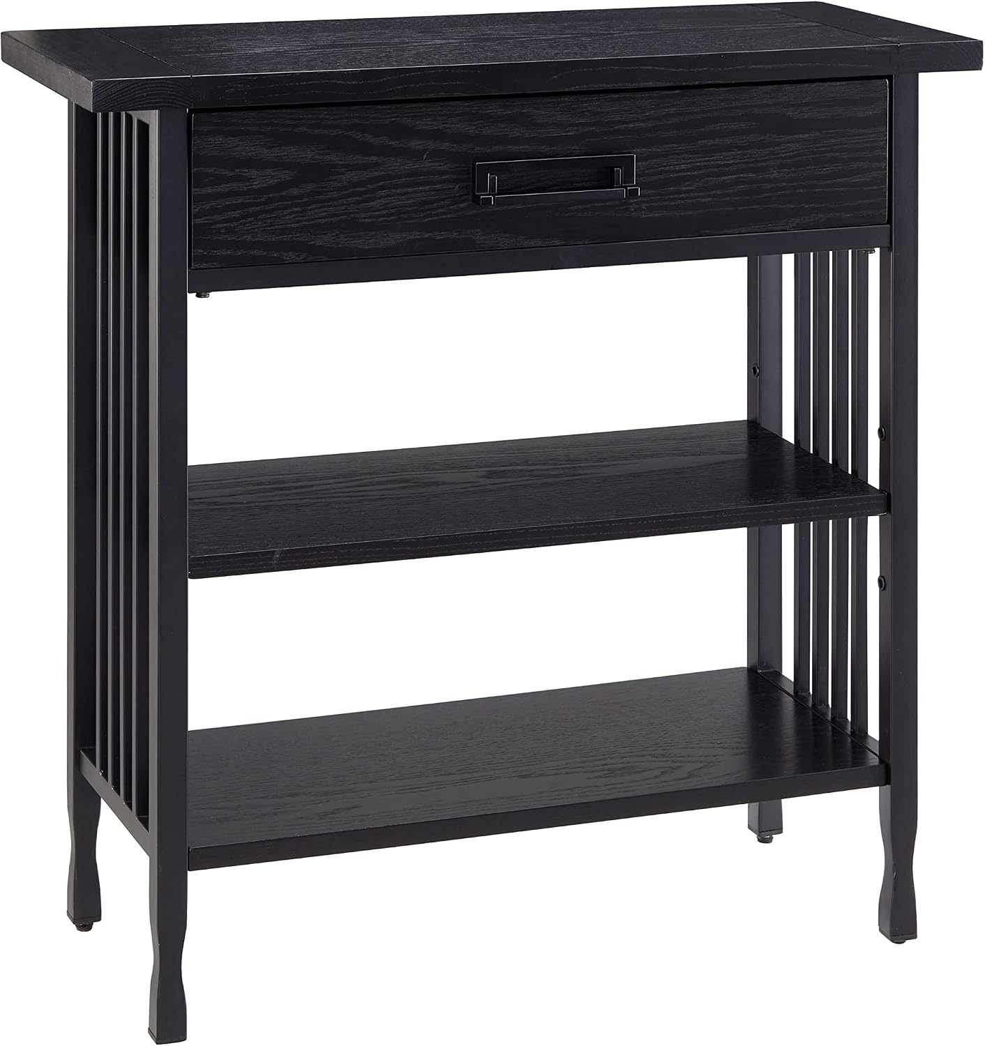 Leick Home Mission Corner Bookcase, 36", Mission Oak | Adjustable Shelves, Freestanding, Traditional, Wood, Furniture, 82263