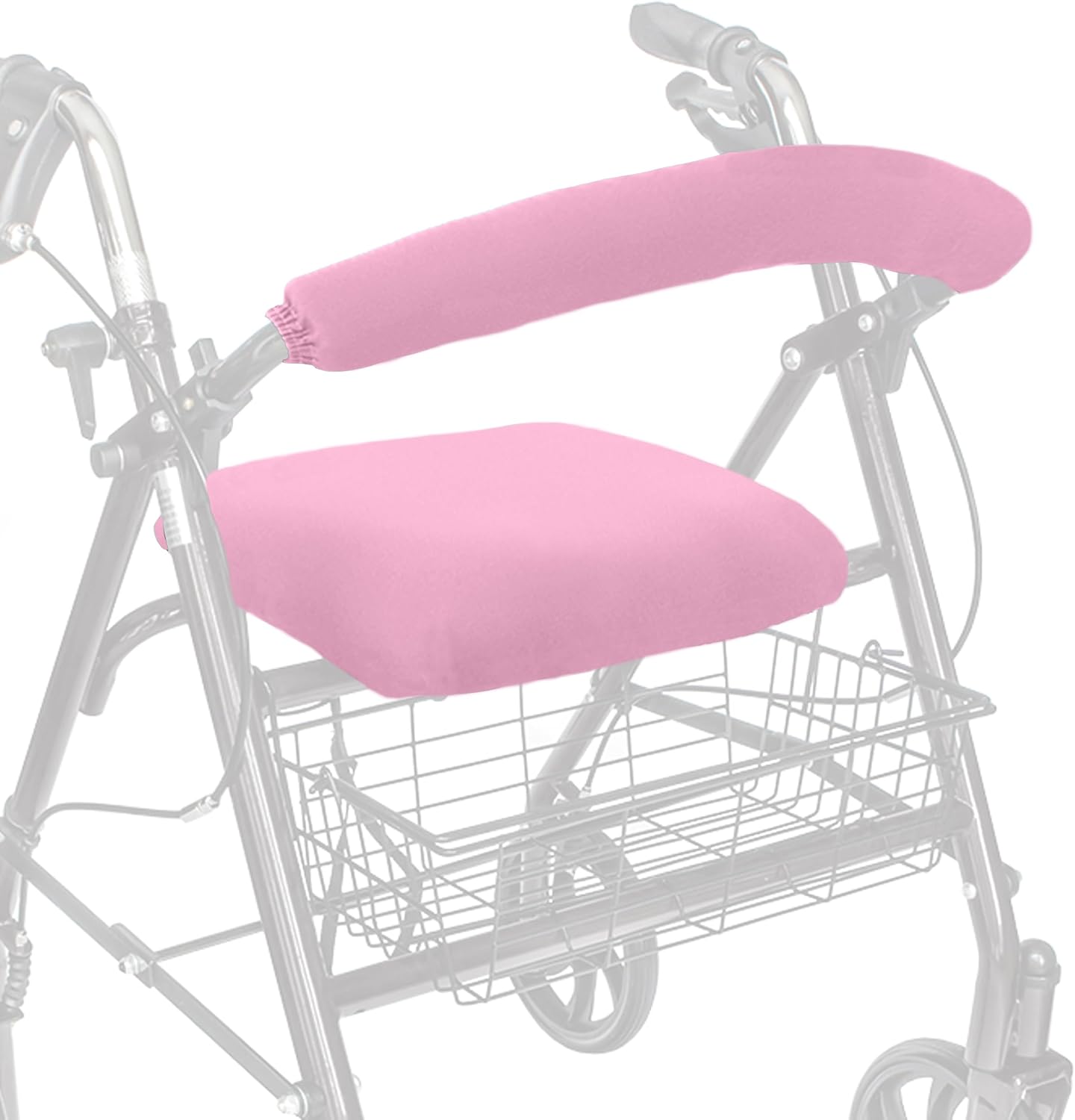 Top Glides Playful Purple Universal Rollator Walker Seat and Backrest Covers (Purple)