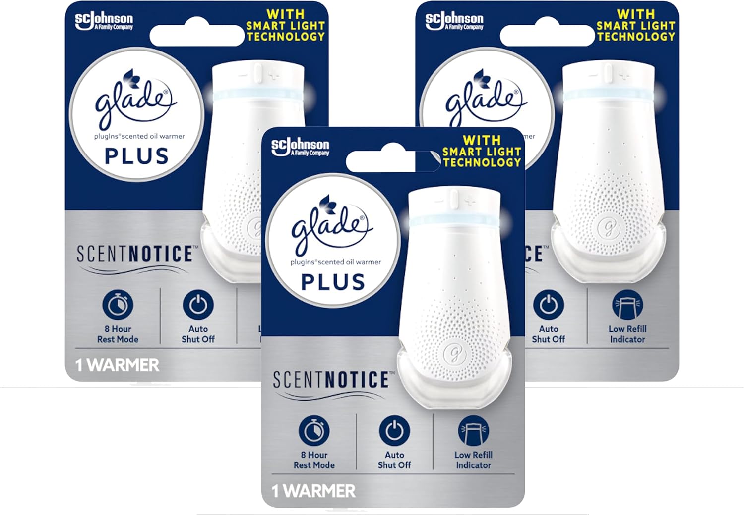 Glade PlugIn Plus Air Freshener Warmer, Holds Scented Oil Refill, 1 Count
