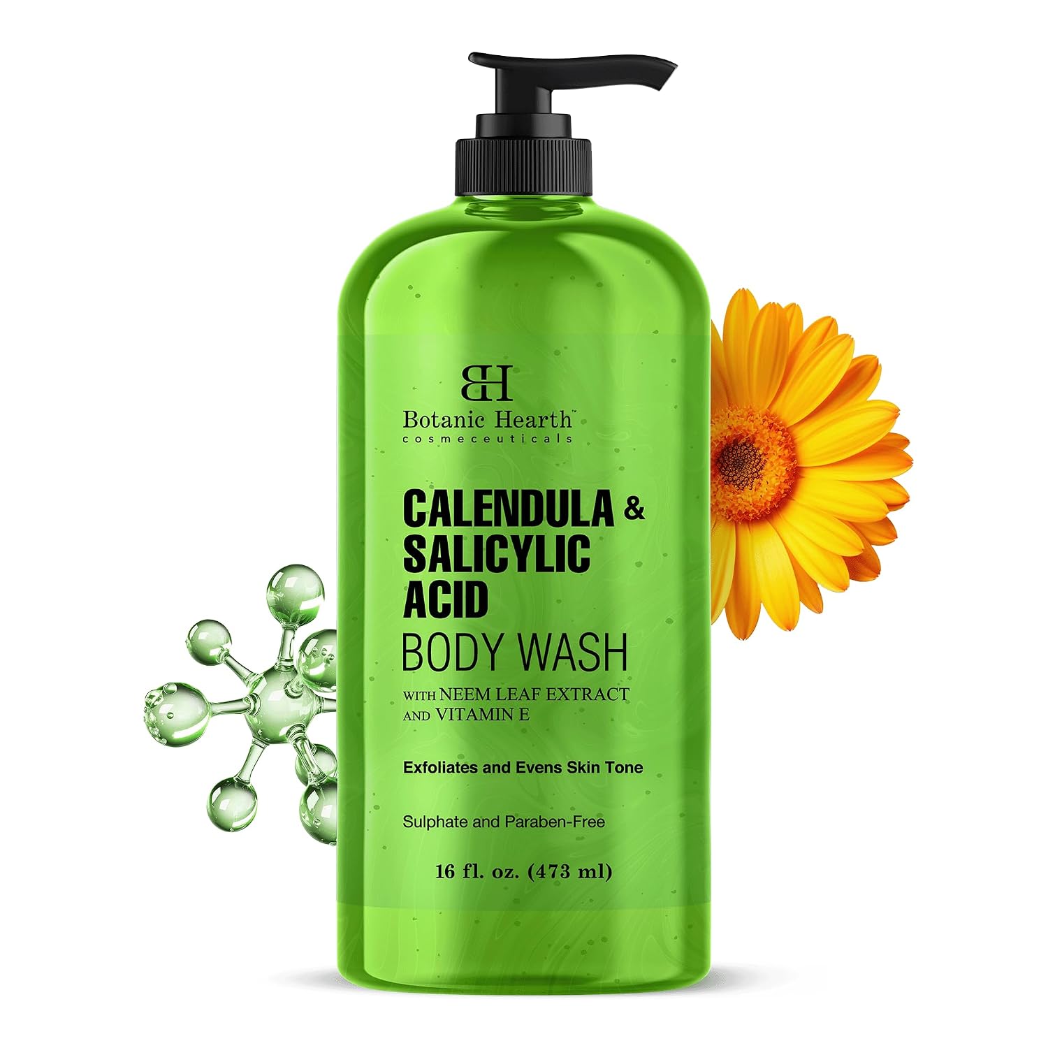 Botanic Hearth Tea Tree Body Wash With 100% Tea Tree Oil - 16 Fl oz