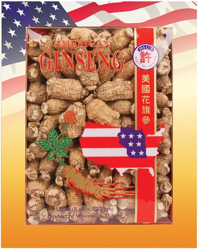 Hsu's SKU 110-4 | Short Extra Large | Cultivated Wisconsin American Ginseng Direct from Ginseng Gardens | 许氏花旗参 | 4oz Box, 西洋参, B005HSX9VM