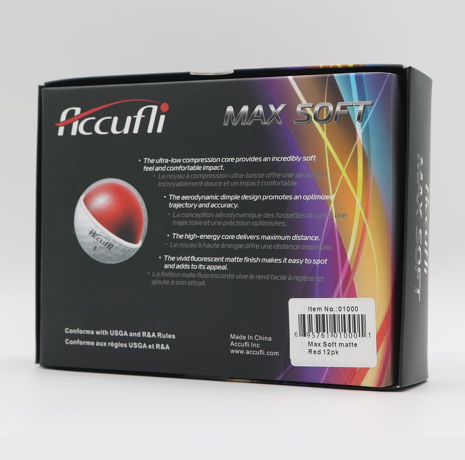 ACCUFLI Max Soft Matte Golf Balls