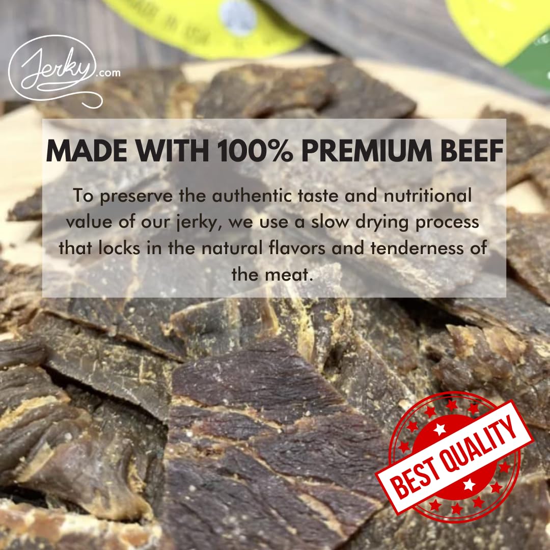 Jerky.com Hot Jerky Combo - Featuring Habanero, Classic Hot, Carolina Reaper, Ghost Pepper - Perfect for Heat Seekers and Flavor Enthusiasts - Beef Jerky Gift for Men (4 Flavors - 2.5 oz. bags)