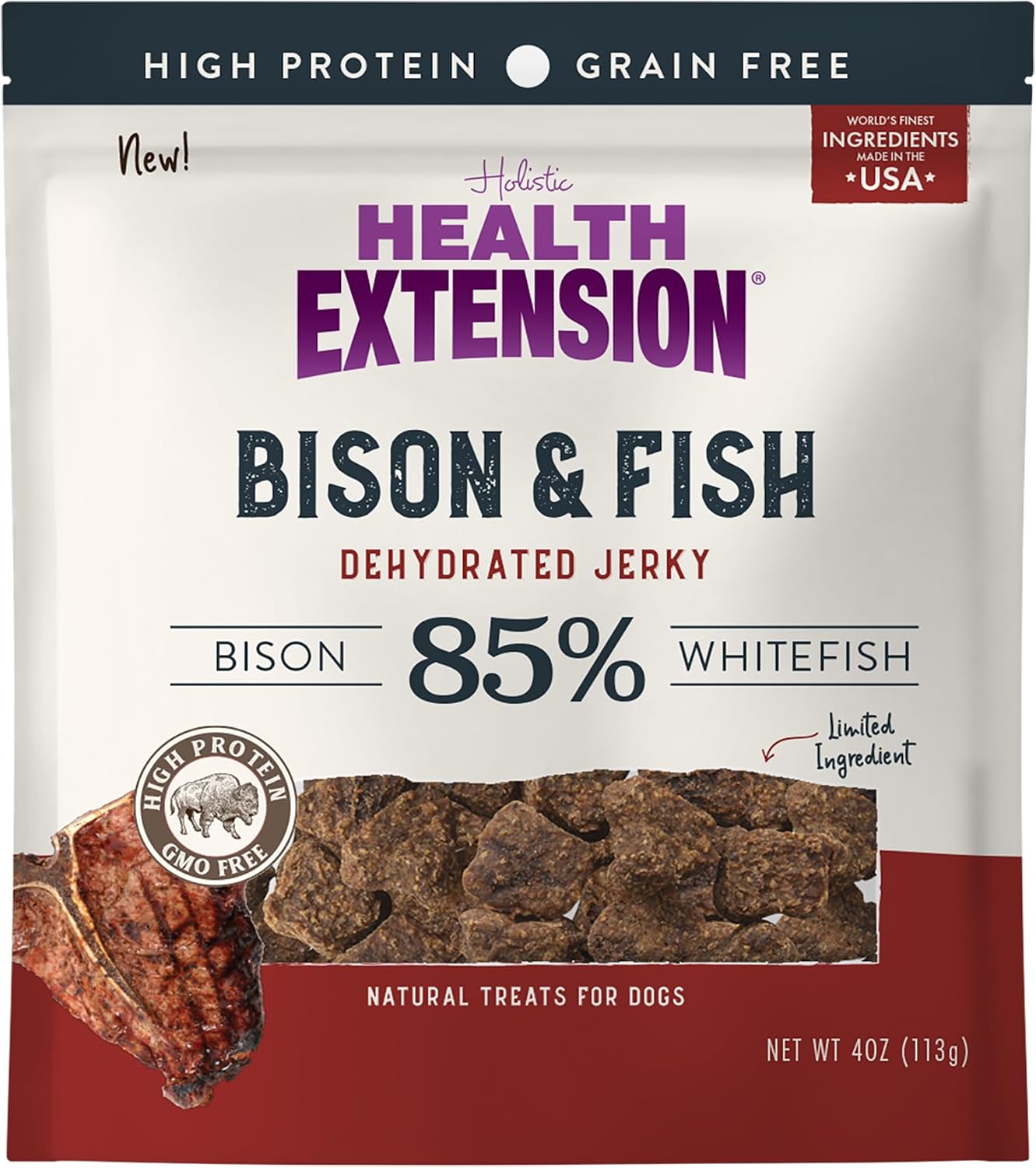 Health Extension Grain-Free Chicken Tenders Dog Treats, 4oz (113g) – Natural, Crispy Gourmet Training Treats for Adult Dogs and Puppies