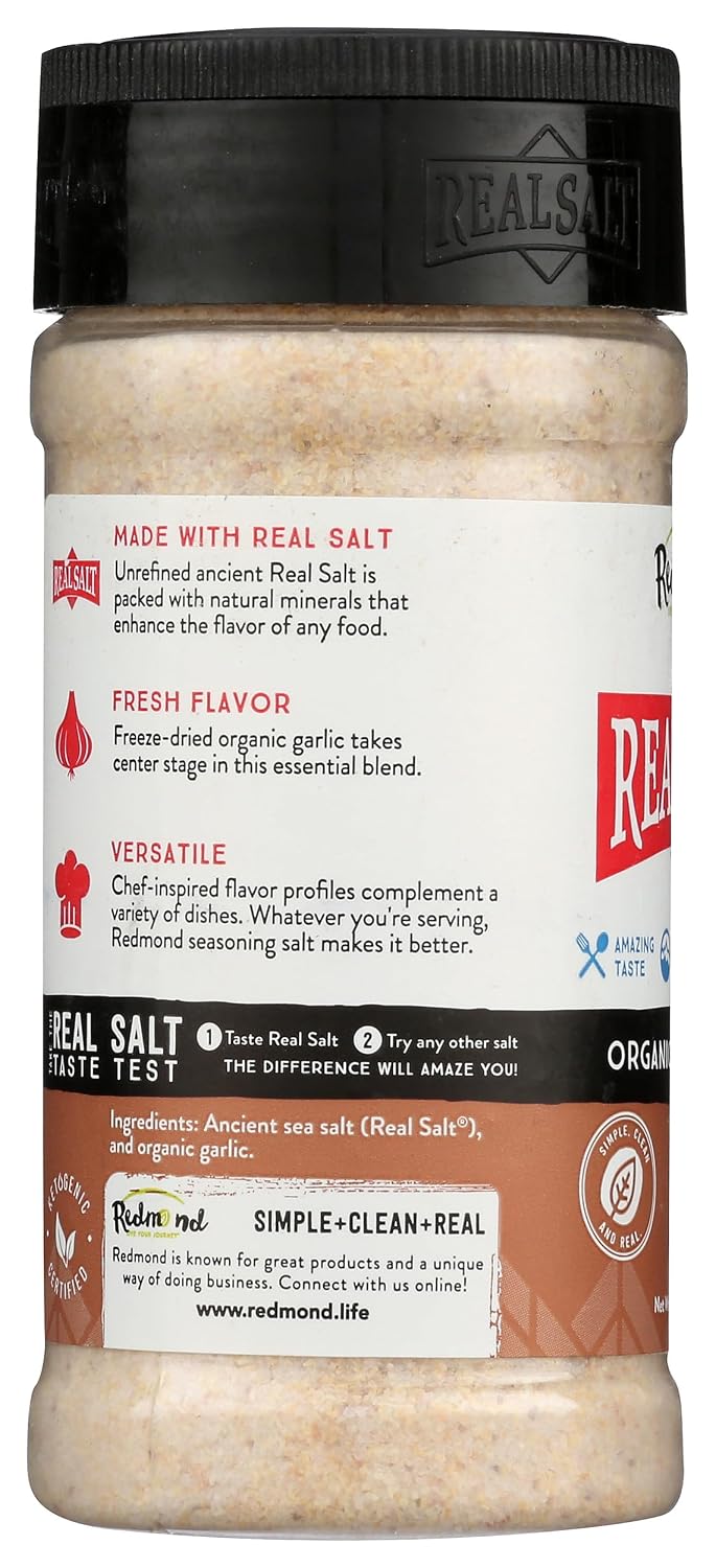 Redmond - Real Salt Seasoning, Natural Unrefined Gluten Free 8.25 Ounce