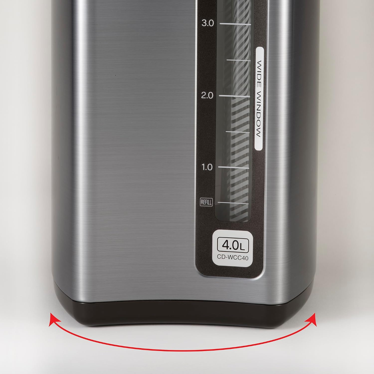 Zojirushi Micom Water Boiler and Warmer (135 oz. / 4L, Silver) | Four heat settings, Quick Temp mode, energy-saving operation