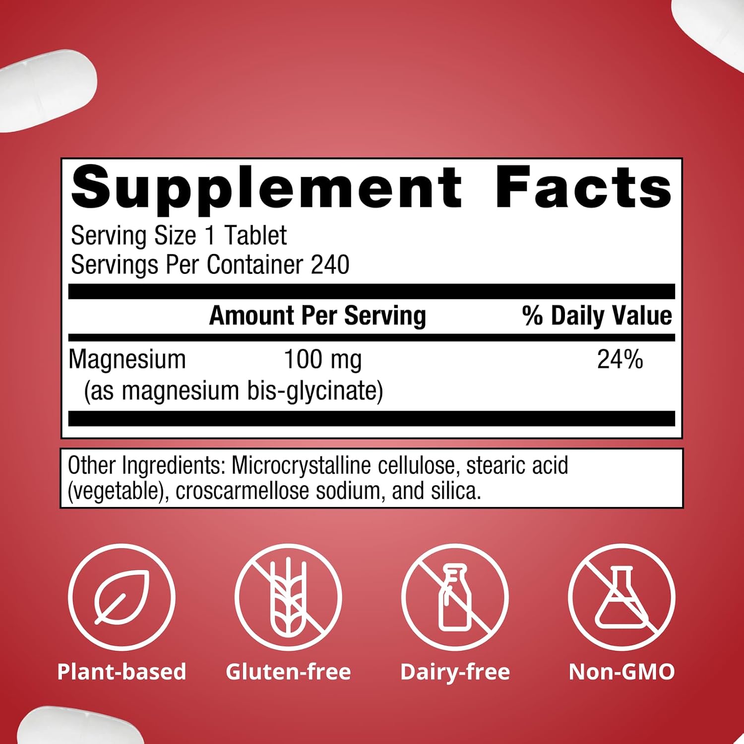 Metagenics Magnesium Glycinate 100mg-Highly Absorbable Magnesium Supplement for Sleep, Stress Relief & Muscle Relaxation - Bone, Heart & Nerve Health-Non-GMO, Gluten-Free-120 Tablets