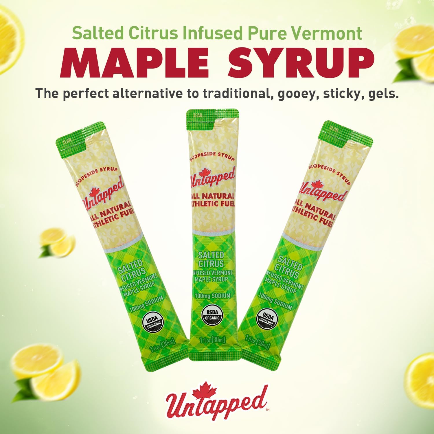 UnTapped Vermont Maple Syrup Packets for Athletes, Box of 20-0.96 Fl Oz | Organic Pure Maple Syrup for Natural Endurance Energy | Fuel to Keep You Running Longer