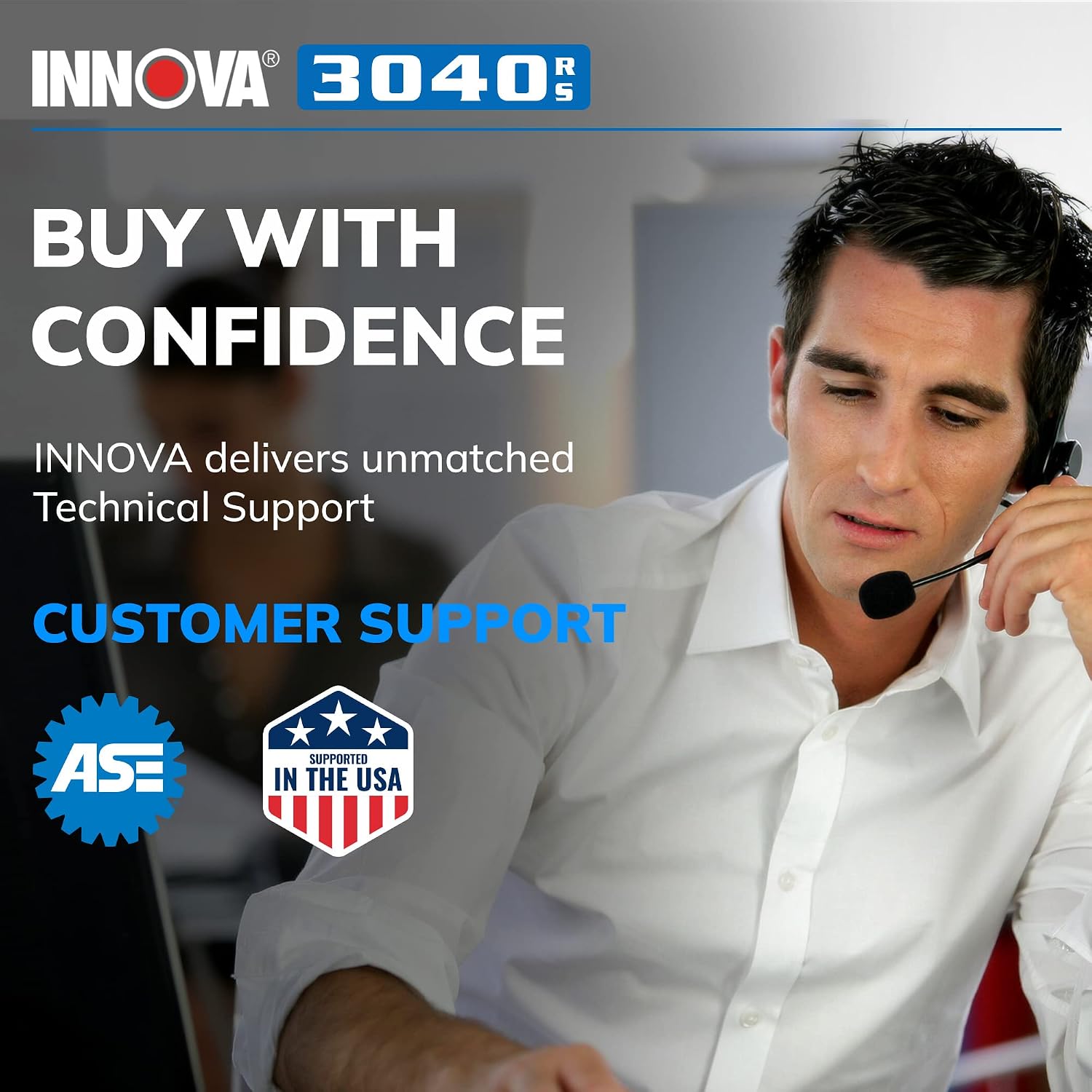 INNOVA 3040RS, OBD2 Scanner, Live Data Streamer, Battery/Alt Tester, Reset Check Engine Light/Brake Light/Oil Light