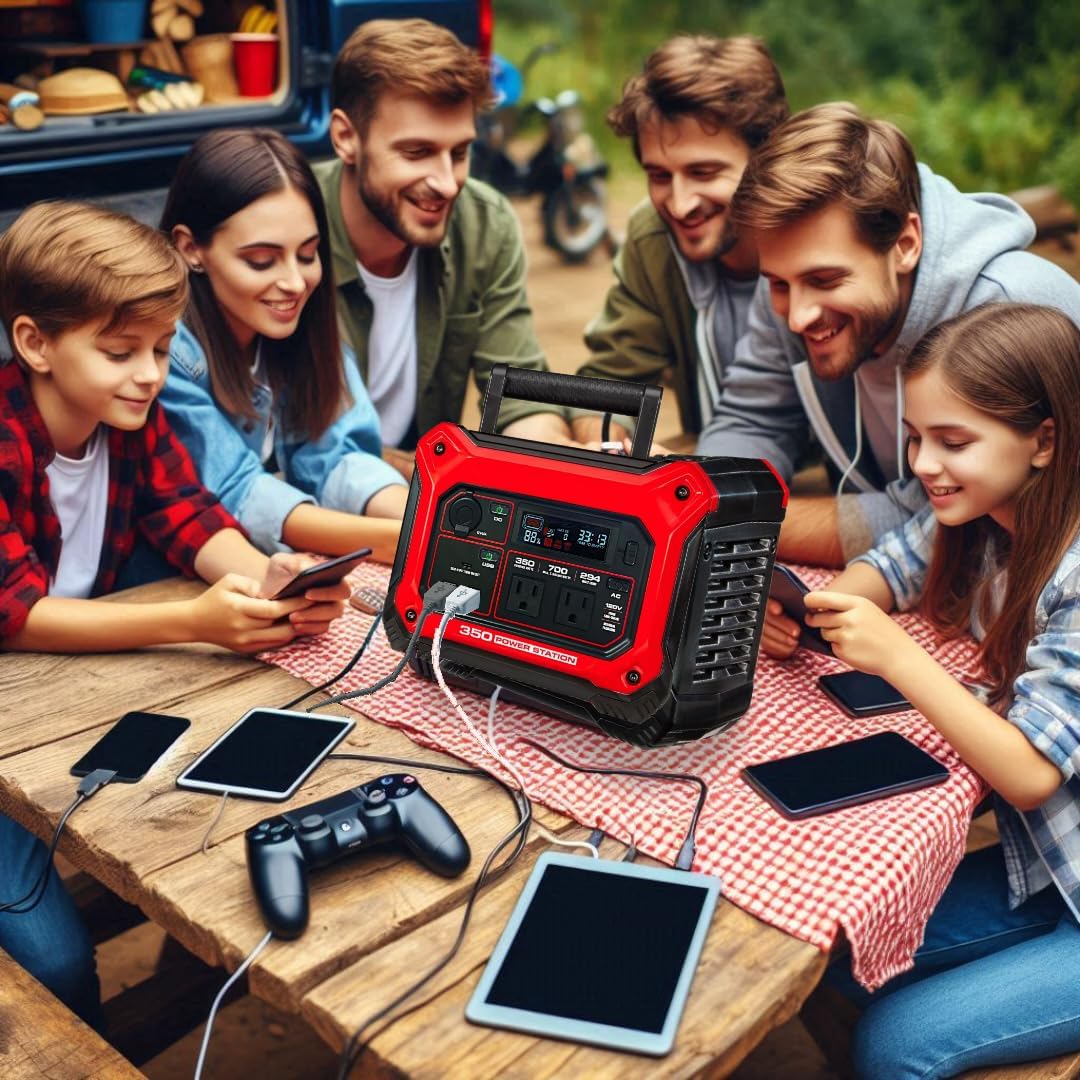 NEW! FITS PREDATOR 350 Power Station, 350 Running Watt, 294 Wh Capacity - 700 starting Watts, Pure Sine Wave, Powers 6 Devices at Once
