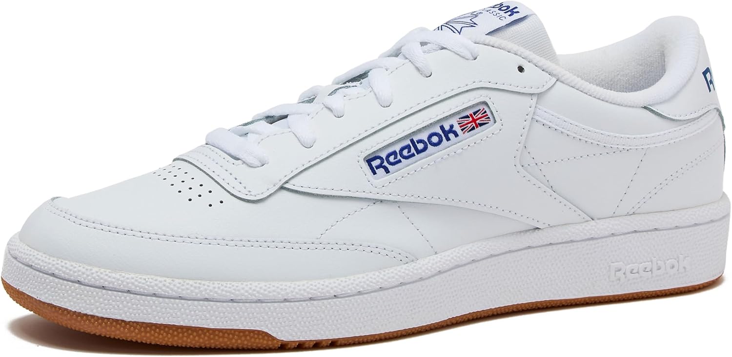 Reebok Club C 85 Mens Tennis Shoes, Casual Fashion White Sneakers for Men