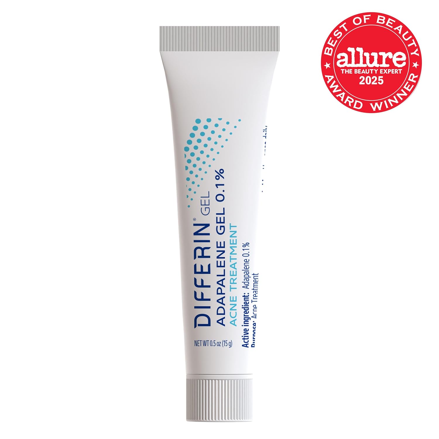 Differin Acne Retinoid Treatment Gel, 0.1% Adapalene, 45g Tube, 2ct