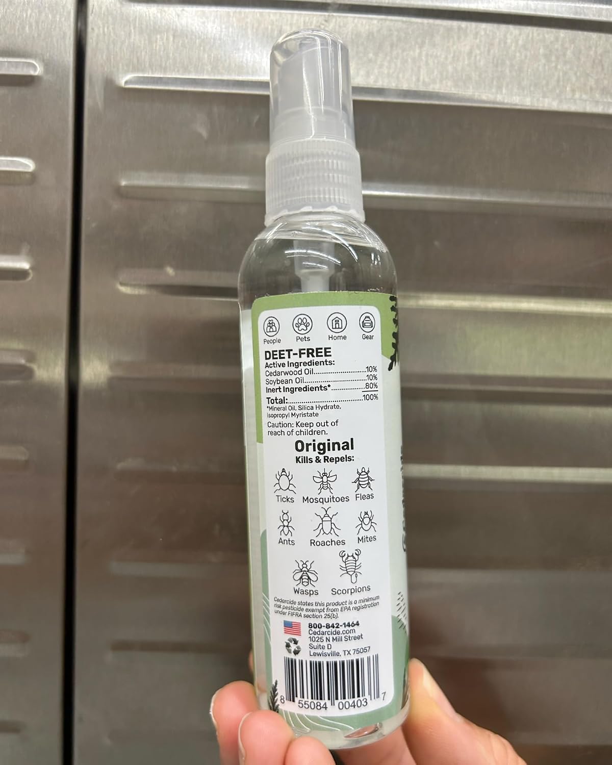 Cedarcide Original Bug Spray | Repel & Kill Fleas, Ticks, Mosquitoes, Mites, Ants & Chiggers | for use on People