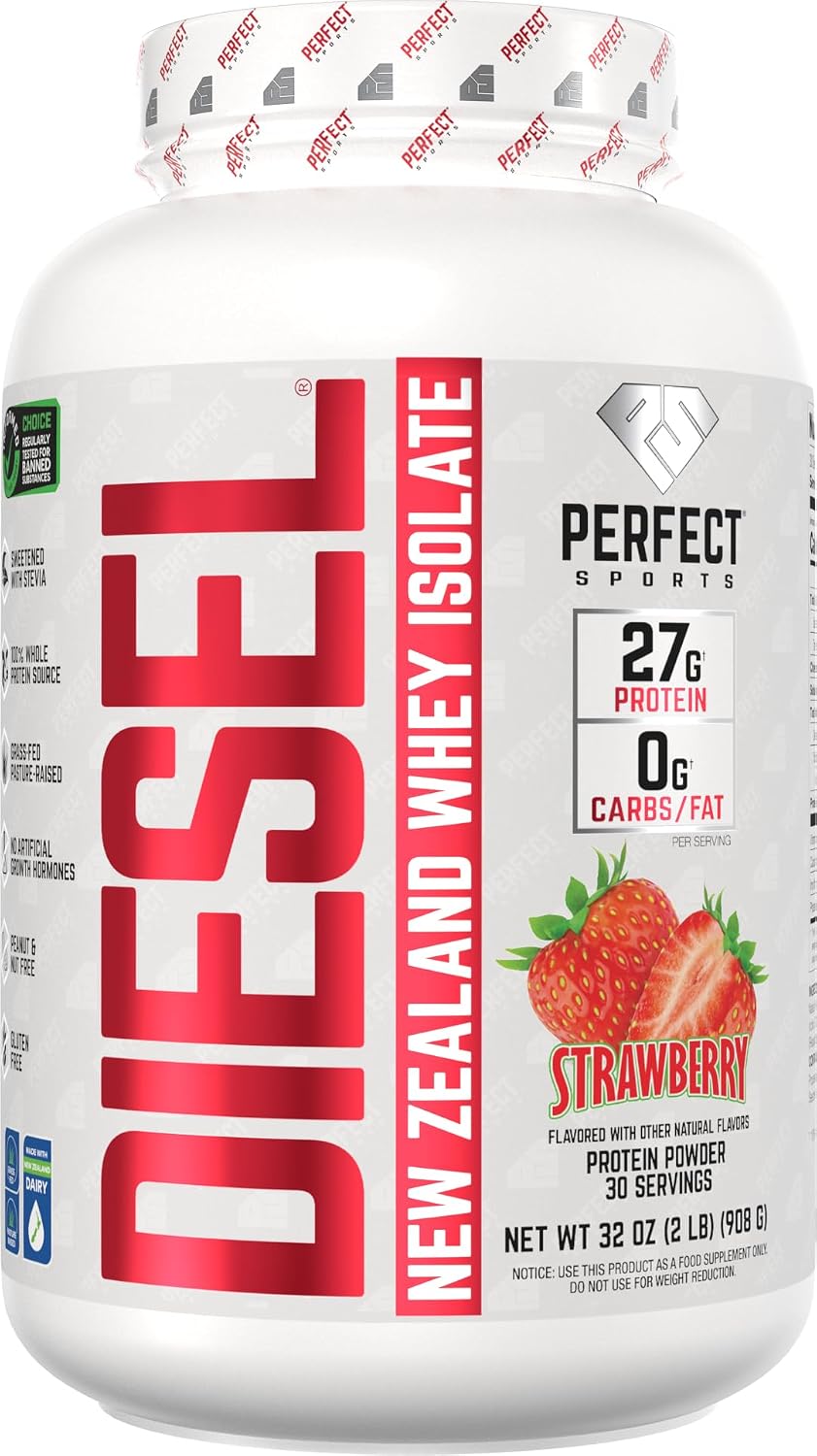 PERFECT SPORTS Diesel Whey Protein Isolate, Milk Chocolate, 2 lb