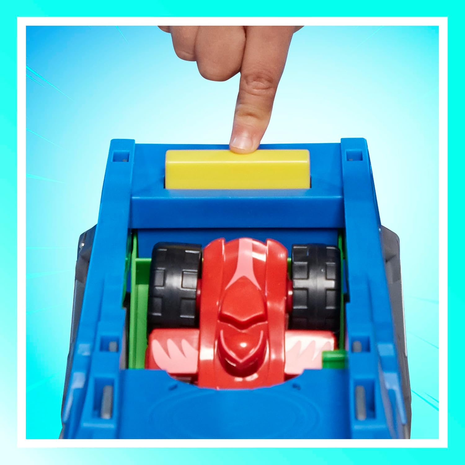 PJ MASKS Power Heroes Hero Hauler Truck Playset with 2 Duo Racer Superhero Toy Cars, Preschool Toys for Boys and Girls