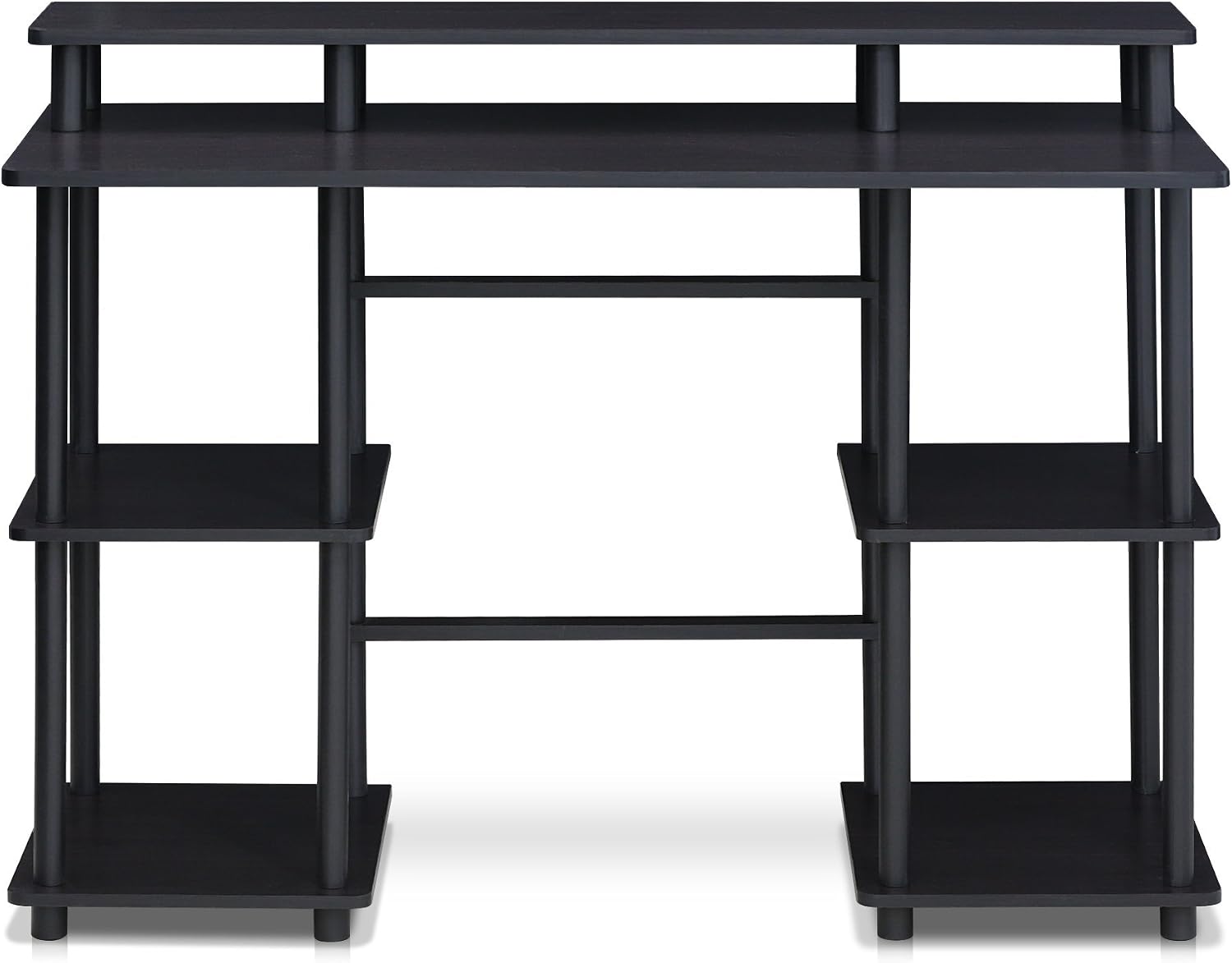 Furinno Turn-N-Tube Computer Desk, French Oak Grey/Black