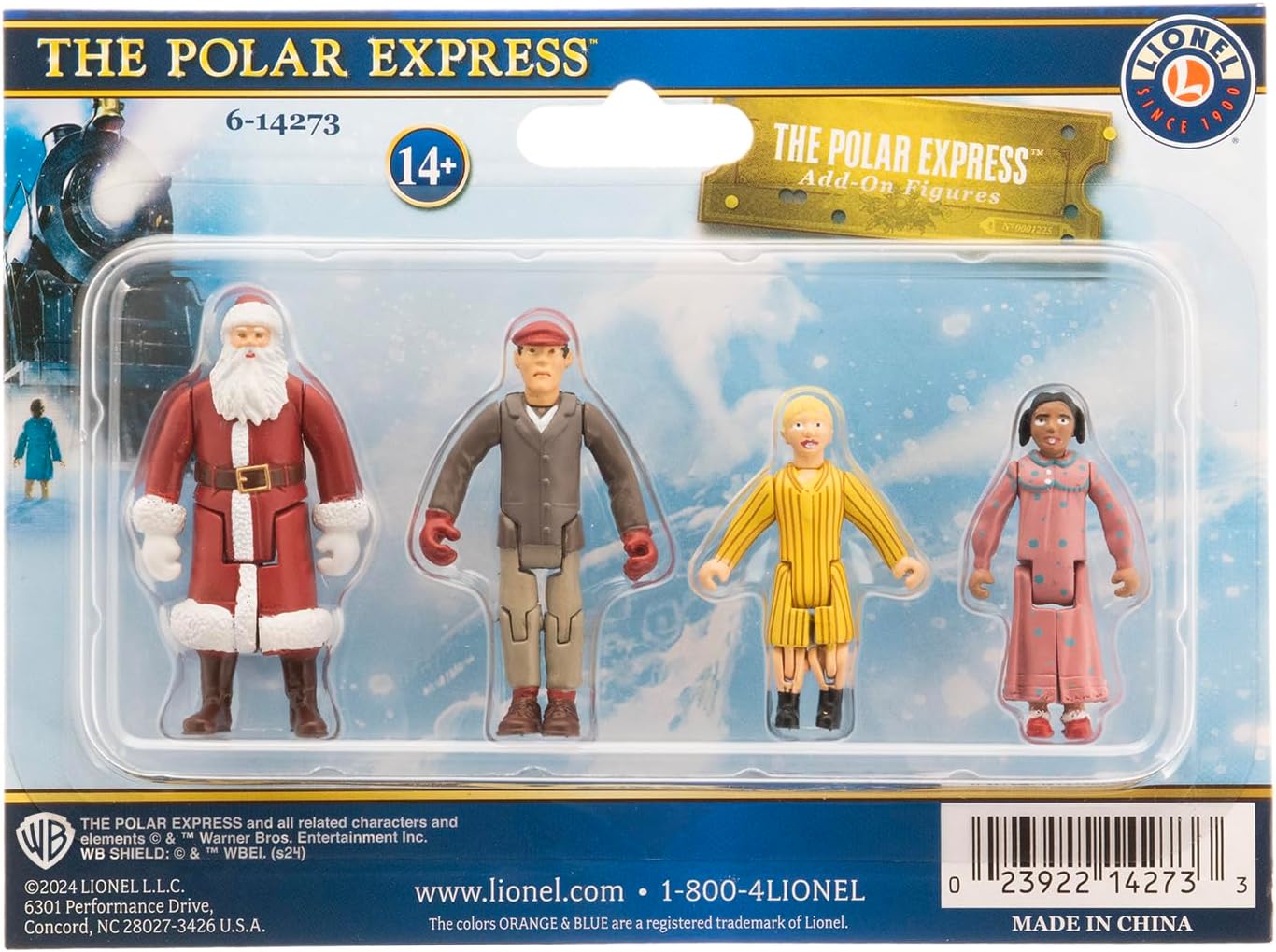 Lionel Trains - The Polar Express People Pack, O Gauge, People: Santa, Billy, Hero Girl, Hobo
