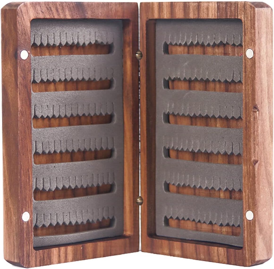 M MAXIMUMCATCH Maxcatch Black Walnut Wooden Fly Box Hand Made Premium Fishing Tackle Box