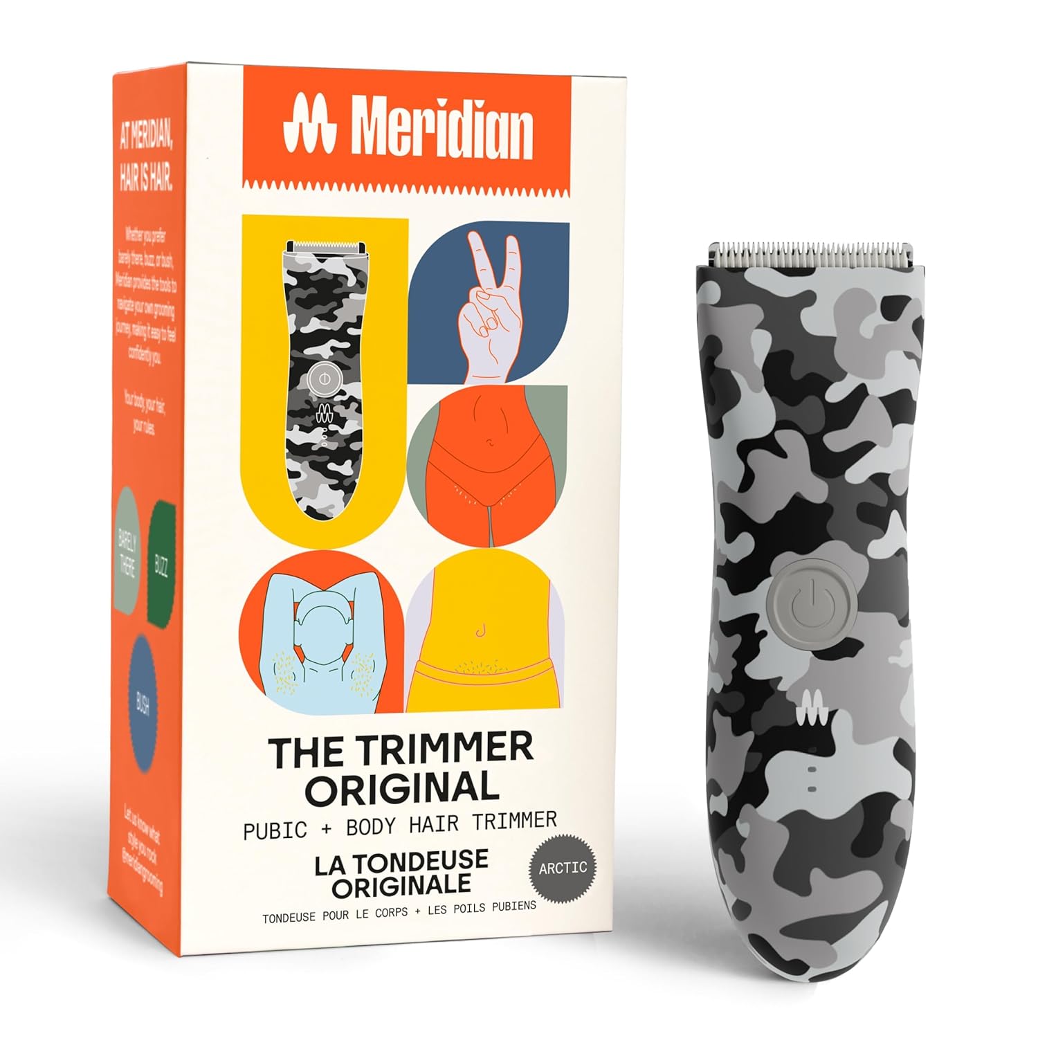 MERIDIAN The Trimmer Original | Body Hair Trimmer for Men & Women | Sage