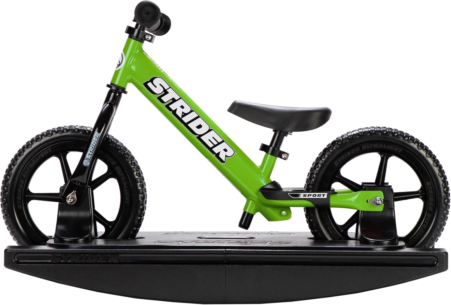 Strider Sport 2-in-1 Rocking Bike, Ages 6 Months–4 Years | For 12 Model, Converts Baby Rocking Toy to Toddler Balance Bike, Tool-Free Adjustments, Wide and Stable Base, Durable Plastic