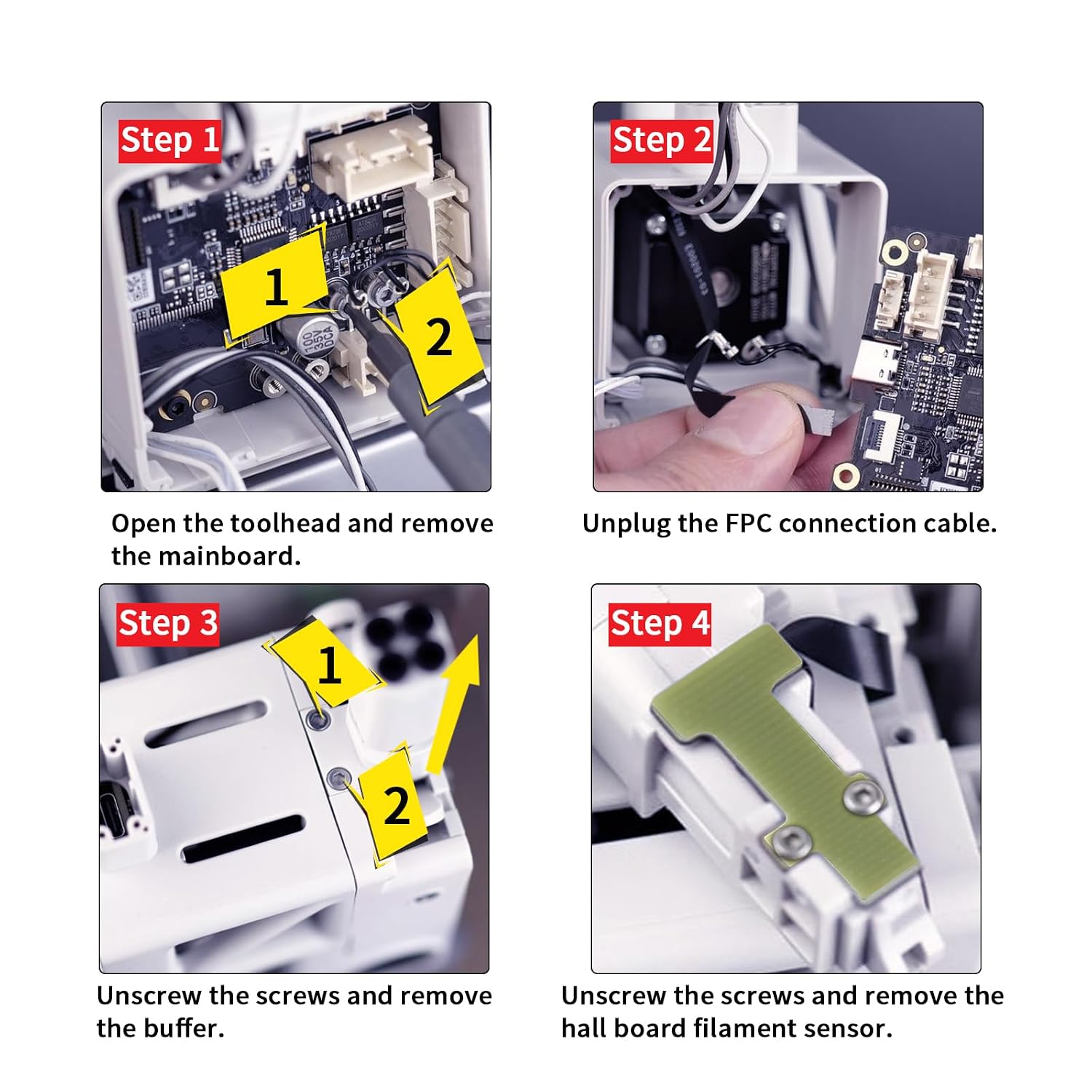 3D Printer Accessories A1/ A1 Mini Feed Hall Board: Filament Sensor Replacement with Ribbon FPC Cable for Detecting Supply Status of Consumables in