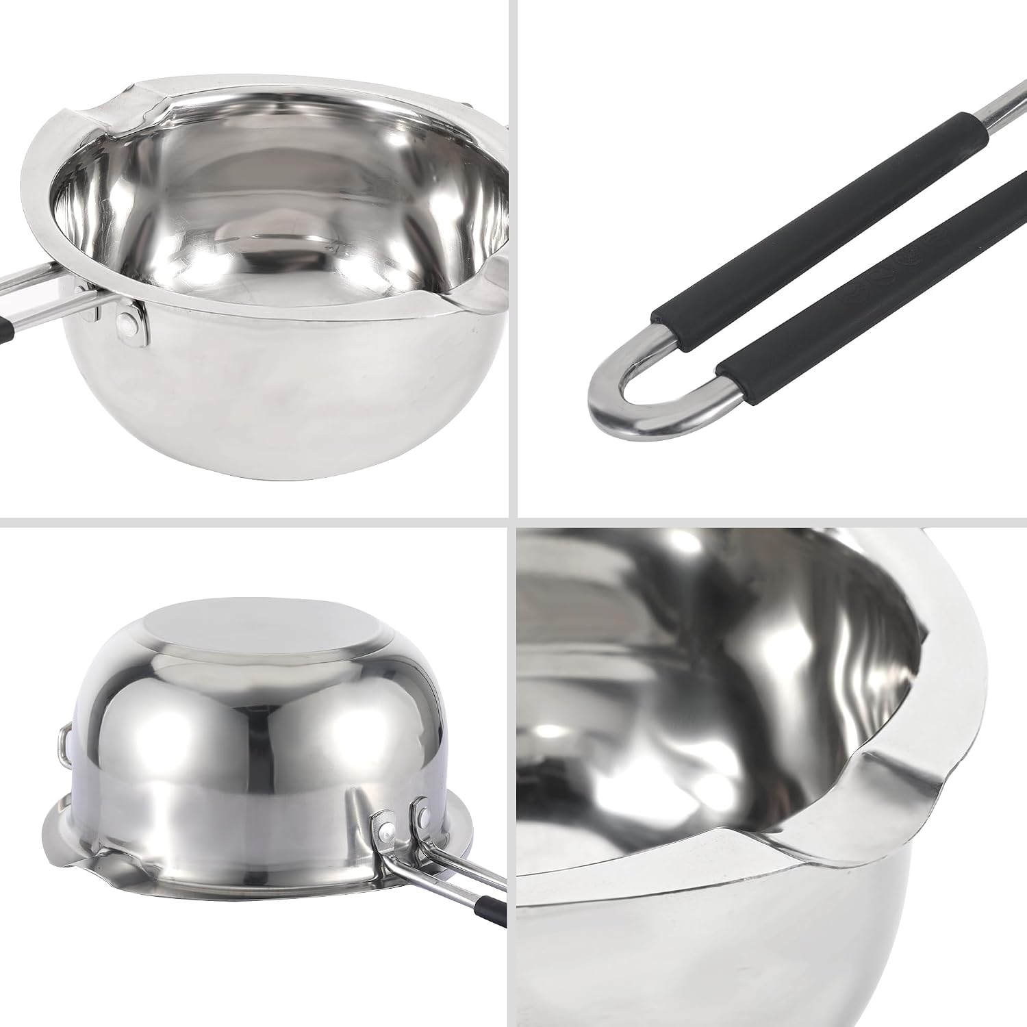 Stainless Steel Double Boiler Melting Pot, Double Boilers for Stove Top