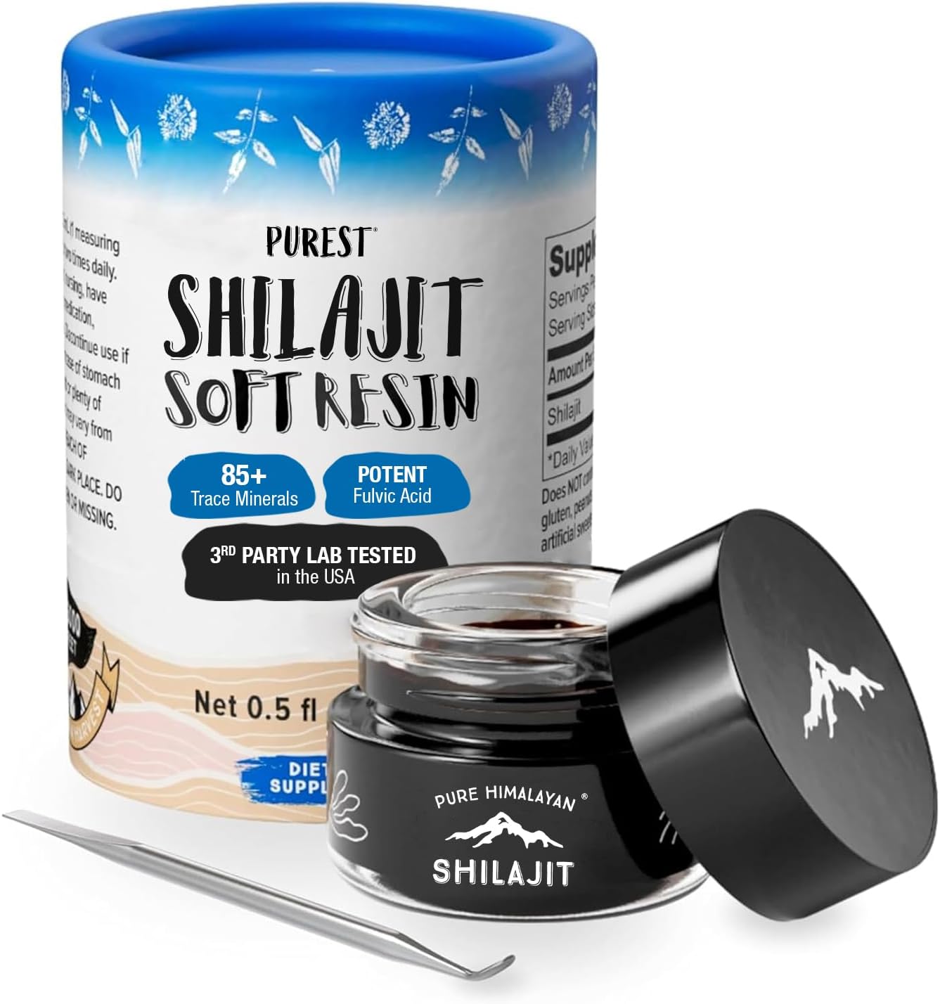 Pure Himalayan Shilajit | 100% Pure Natural Shilajit Grade A Max Potency 85+ Trace Minerals & Fulvic Acid | 3rd Party US Lab Tested | Altai Tablets