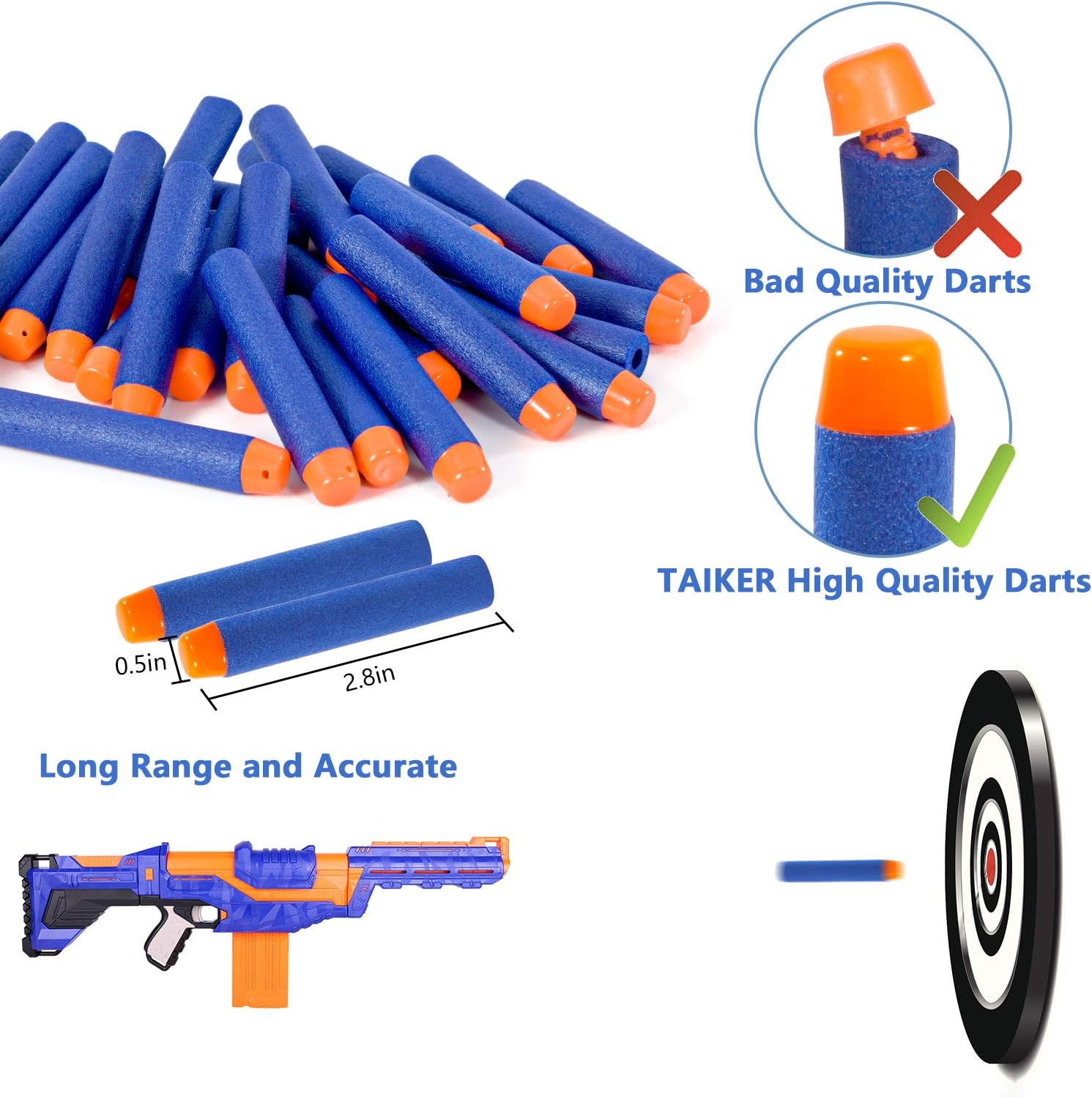 Taiker Compatible with Nerf Vest Kit, 2 Pack Tactical Vest | for Nerf Gun, N-Strike Elite Jacket for Boys, Girls