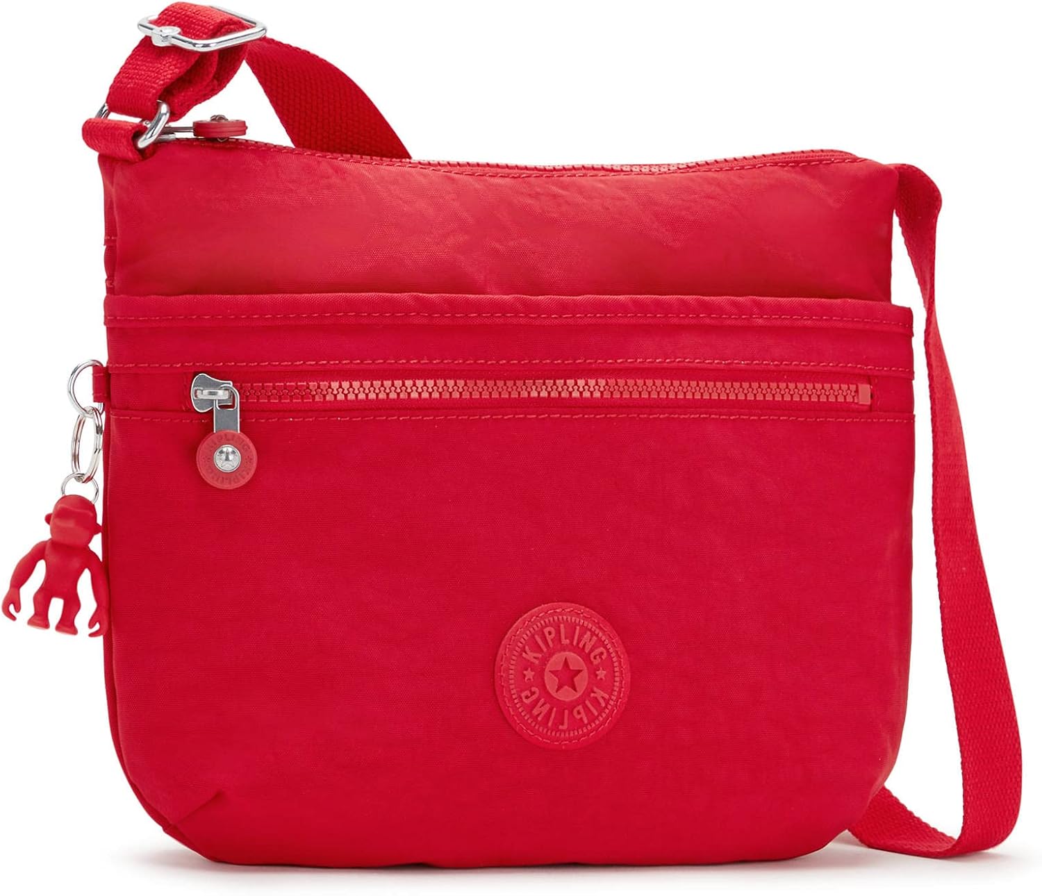 Kipling Womens Arto Crossbody Bag, Black Noir, 11.25 L X 10.25 H X 1.5 D US
