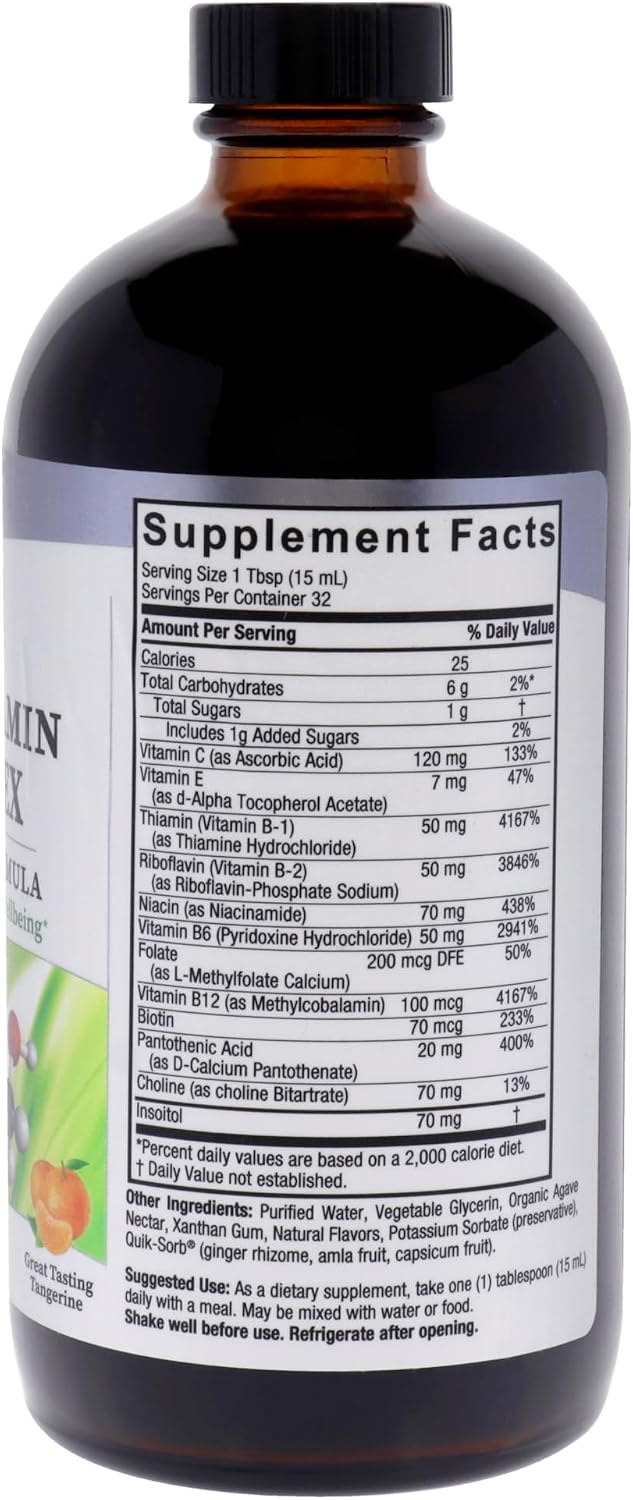 Nature's Answer Vitamin B Complex 16 Ounce Liquid Form | Supports Healthy Immune System | Promotes Stress Relief | Natural Energy