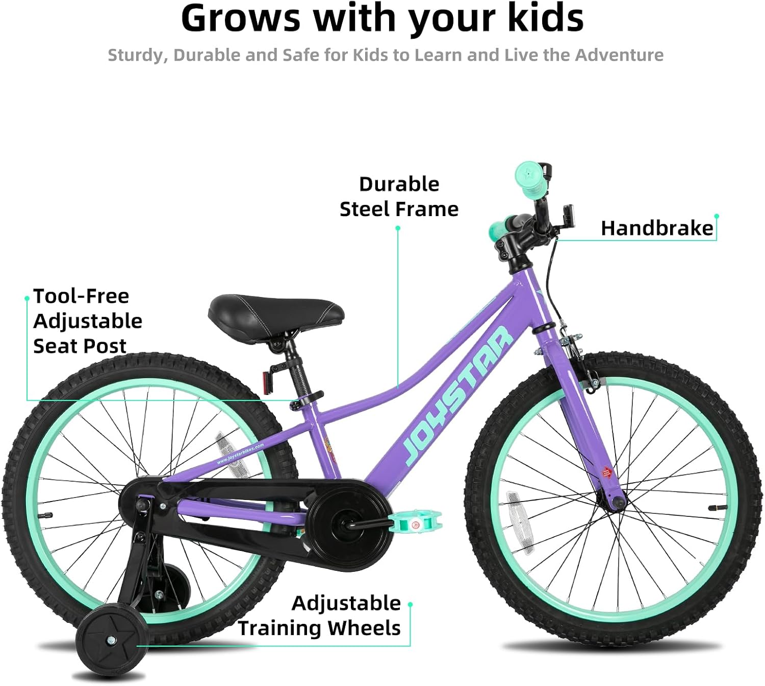 JOYSTAR NEO 20" 24" Kids Mountain Bike for Boys Girls 5-12 Years
