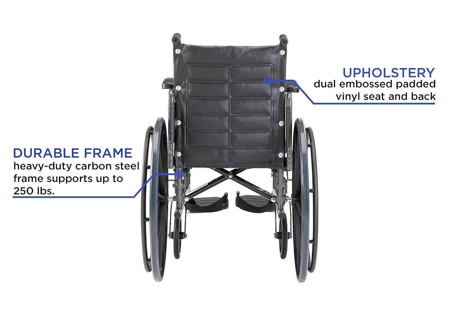 Invacare Tracer EX2 Wheelchair for Adults | Standard Folding | 16 Inch Seat | Footrests & Desk Arms