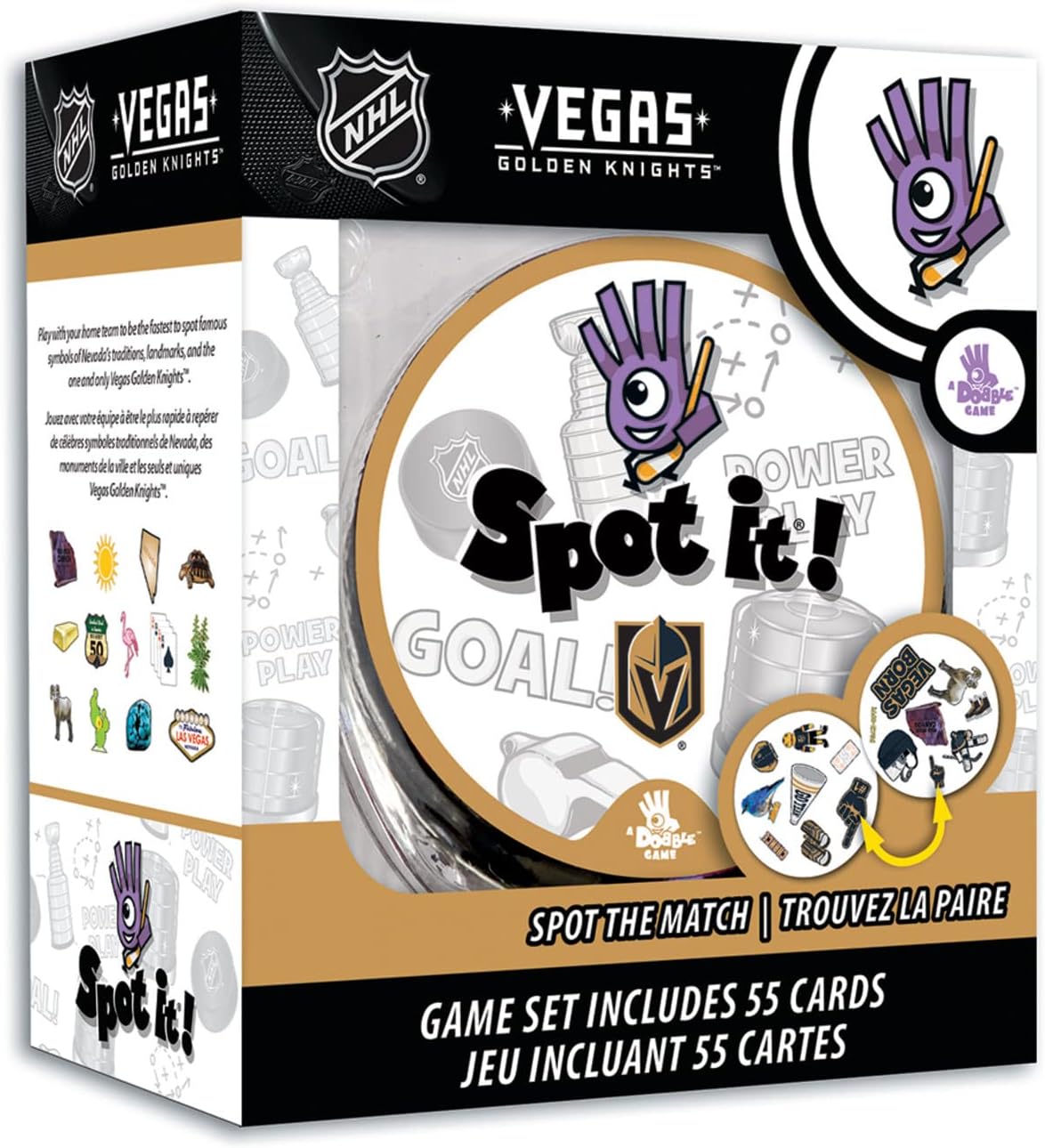 Masterpieces NHL Unisex-Teen Spot It! Card Game