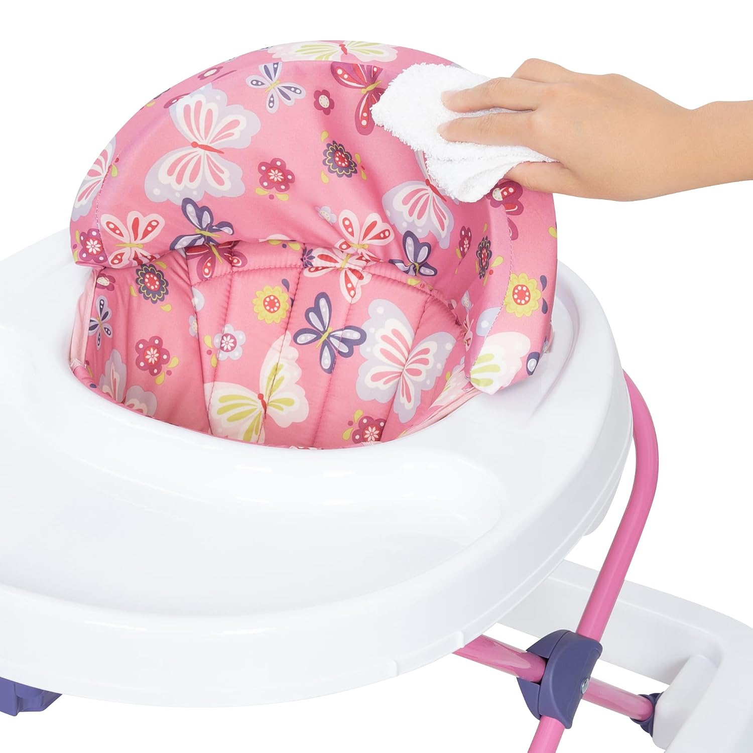 Smart Steps Trend Activity Walker with Removeable Toy Bar, Multi-Directional Front Wheels, Tray, Adjustable Height and Flat Fold Frame for Storage, Ages 6 Months +, Emily Pink