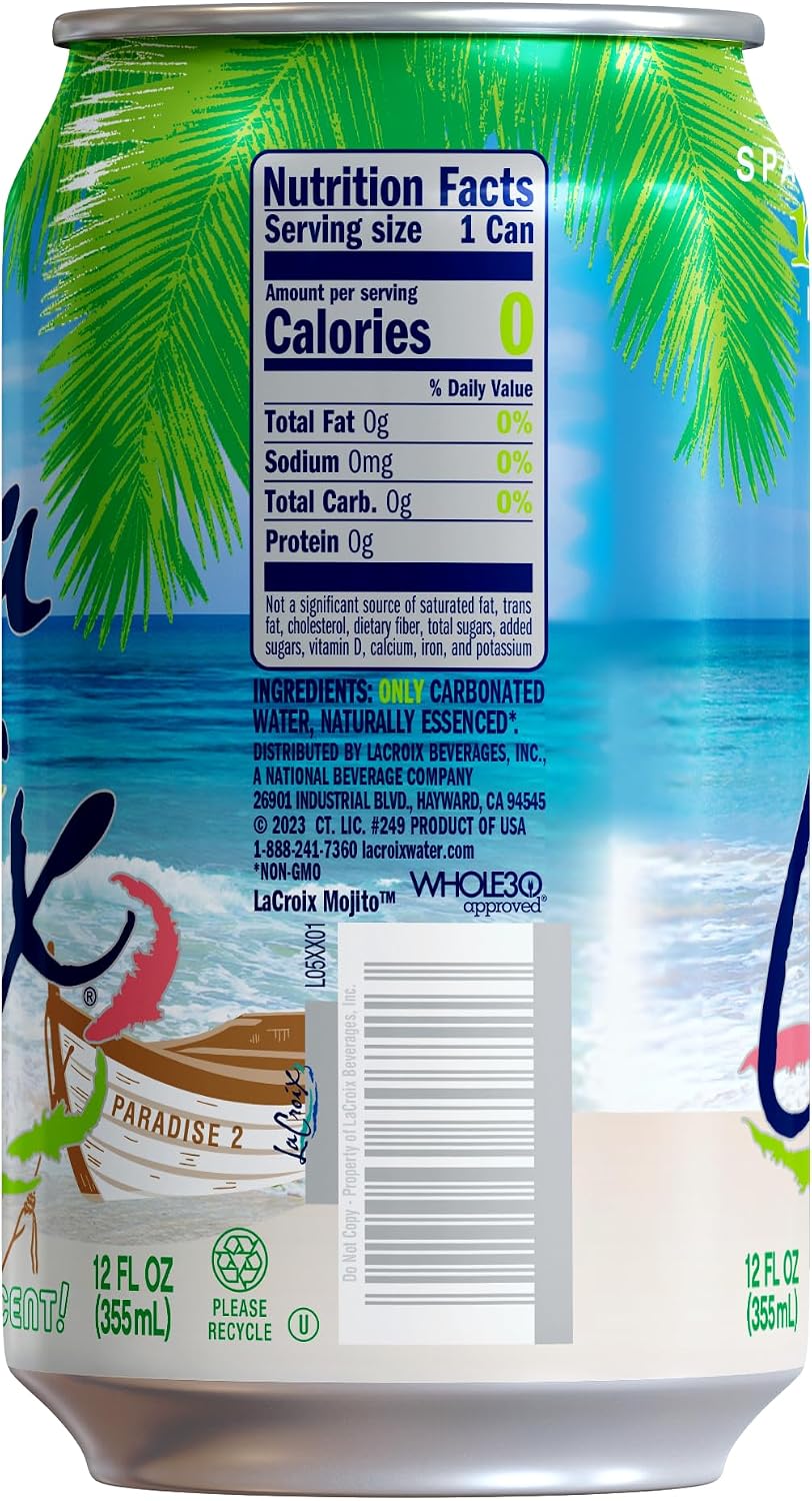 LaCroix Sparkling Water | Pineapple Coconut Flavor | 12-Pack | Naturally Essenced, Zero Calorie, Sodium Free | 12 Fl Oz Cans