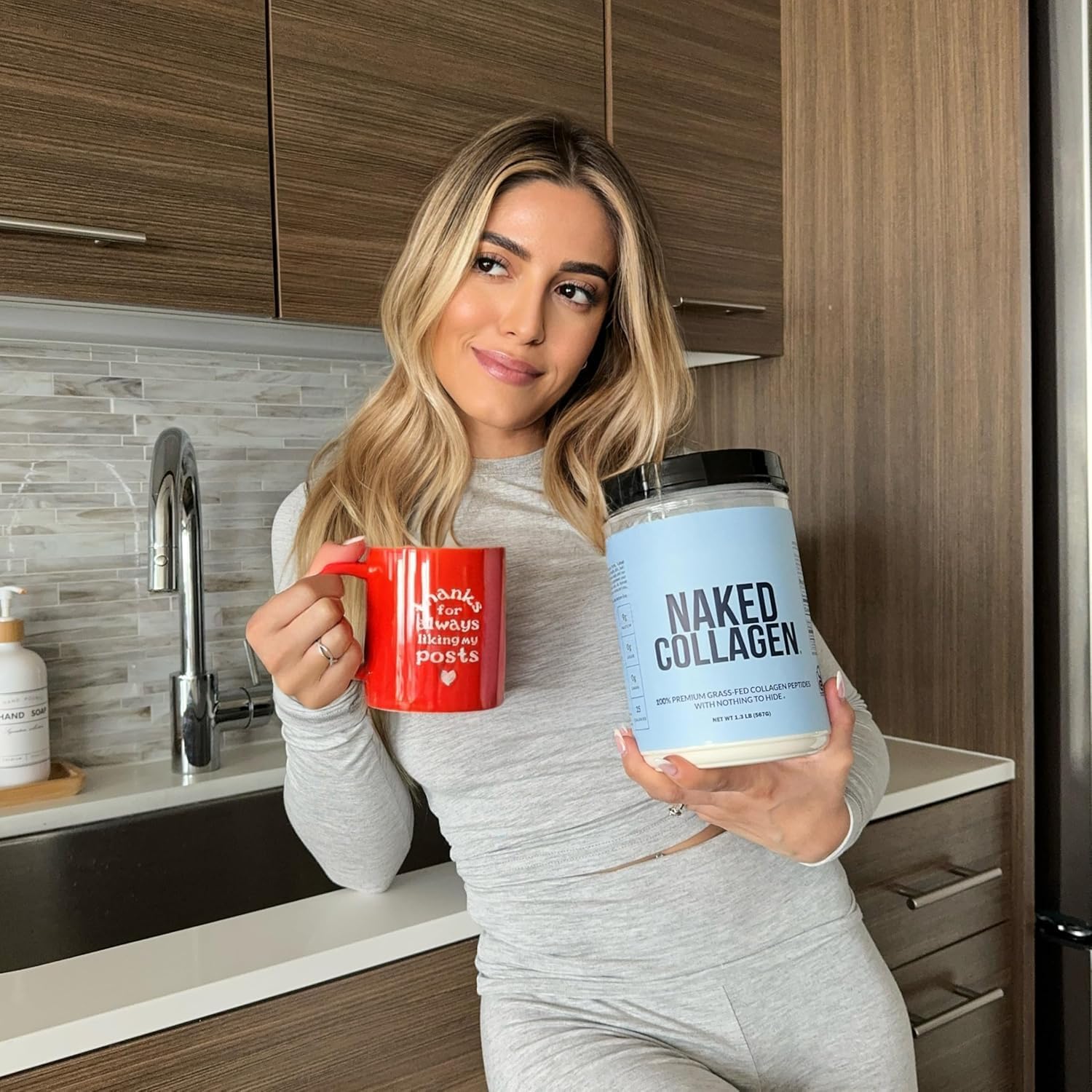 NAKED Collagen Peptides Protein Powder, 60 Servings, Pasture-Raised, Unflavored Grass-Fed Hydrolyzed Collagen Supplement, NSF Certified, Paleo Friendly, Non-GMO, Keto, Gluten Free, 20oz