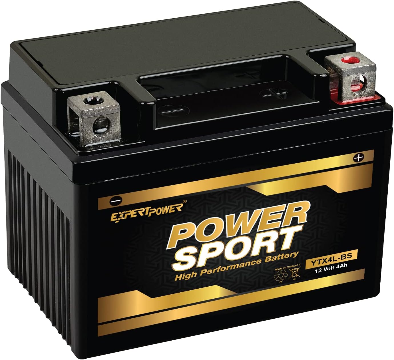 ExpertPower YTX4L-BS AGM Motorcycle & ATV Battery 12V 4Ah 120 CCA