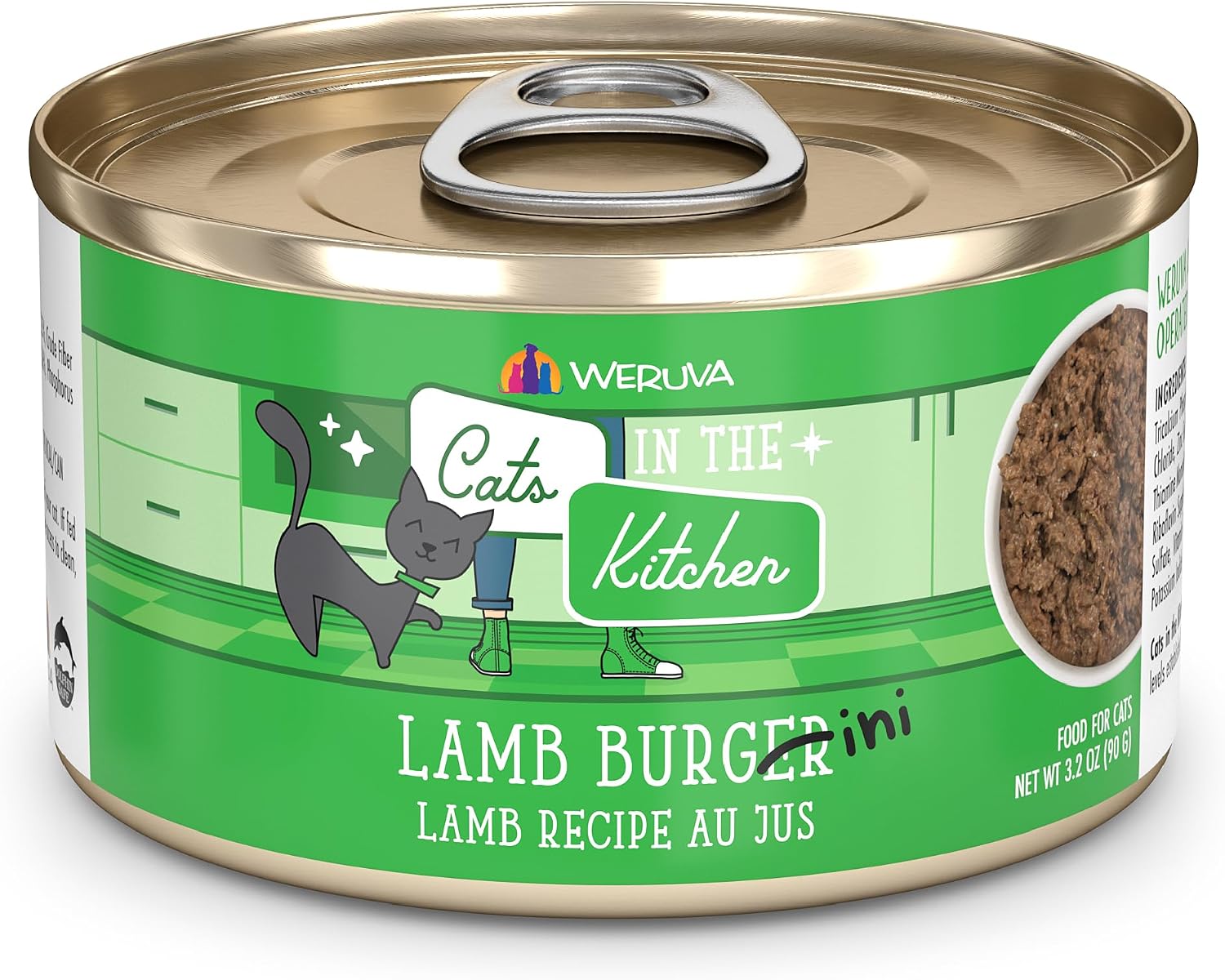 Weruva Cats in the Kitchen, Kitchen Cuties Variety Pack, Wet Cat Food, 3.2oz Can (Pack of 12)